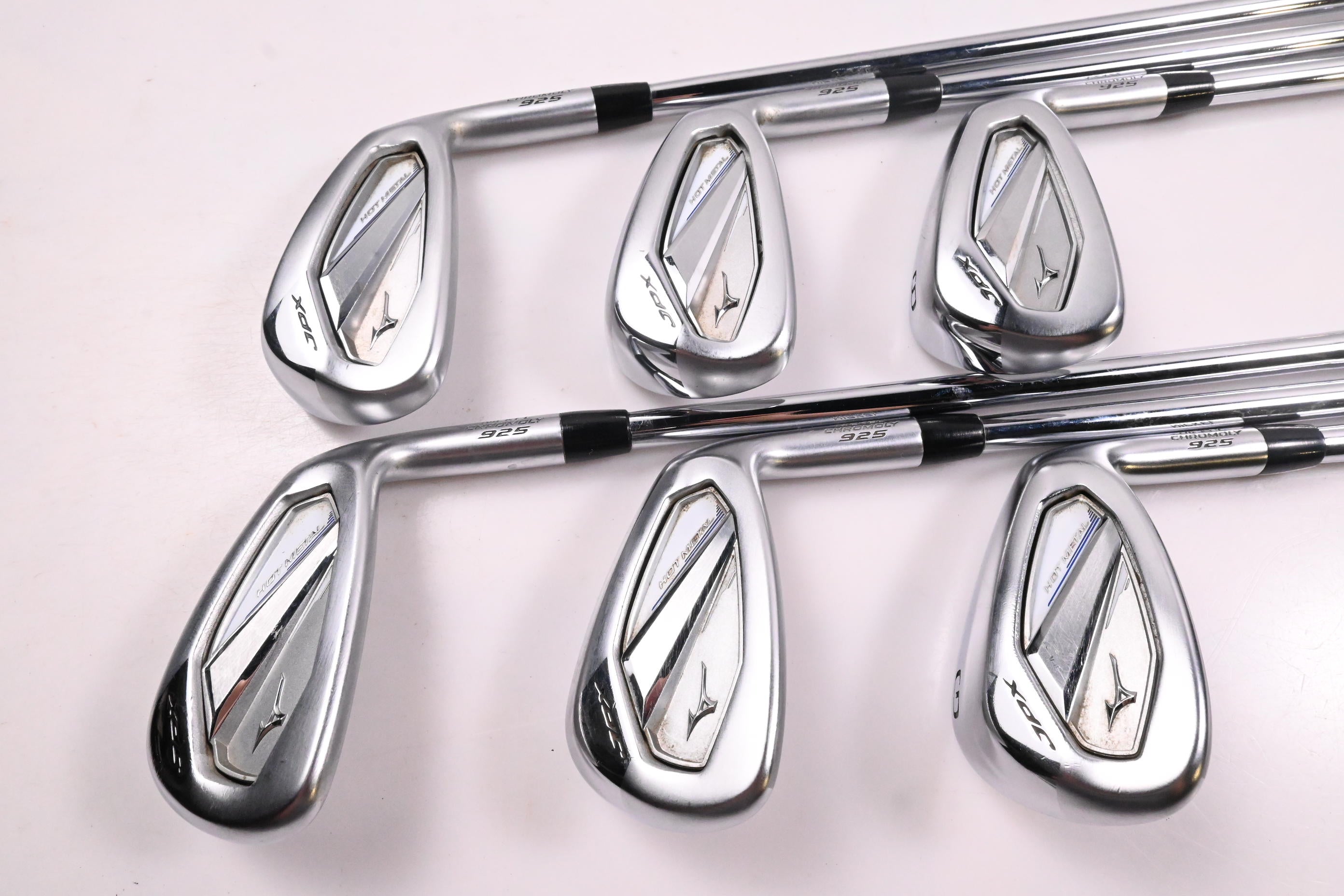 Mizuno JPX 925 Hot Metal Irons / 6-PW+GW / Stiff Flex Oban CT-100 Shafts