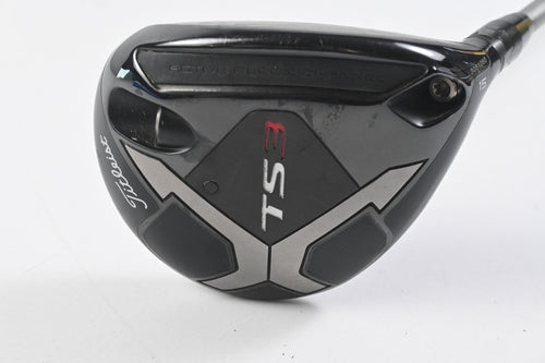 Titleist TS3 #3 Wood / 15 Degree / Stiff Flex Diamana D+ Silver 80 Shaft