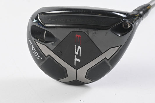 Titleist TS3 #3 Wood / 15 Degree / Stiff Flex Diamana D+ Silver 80 Shaft