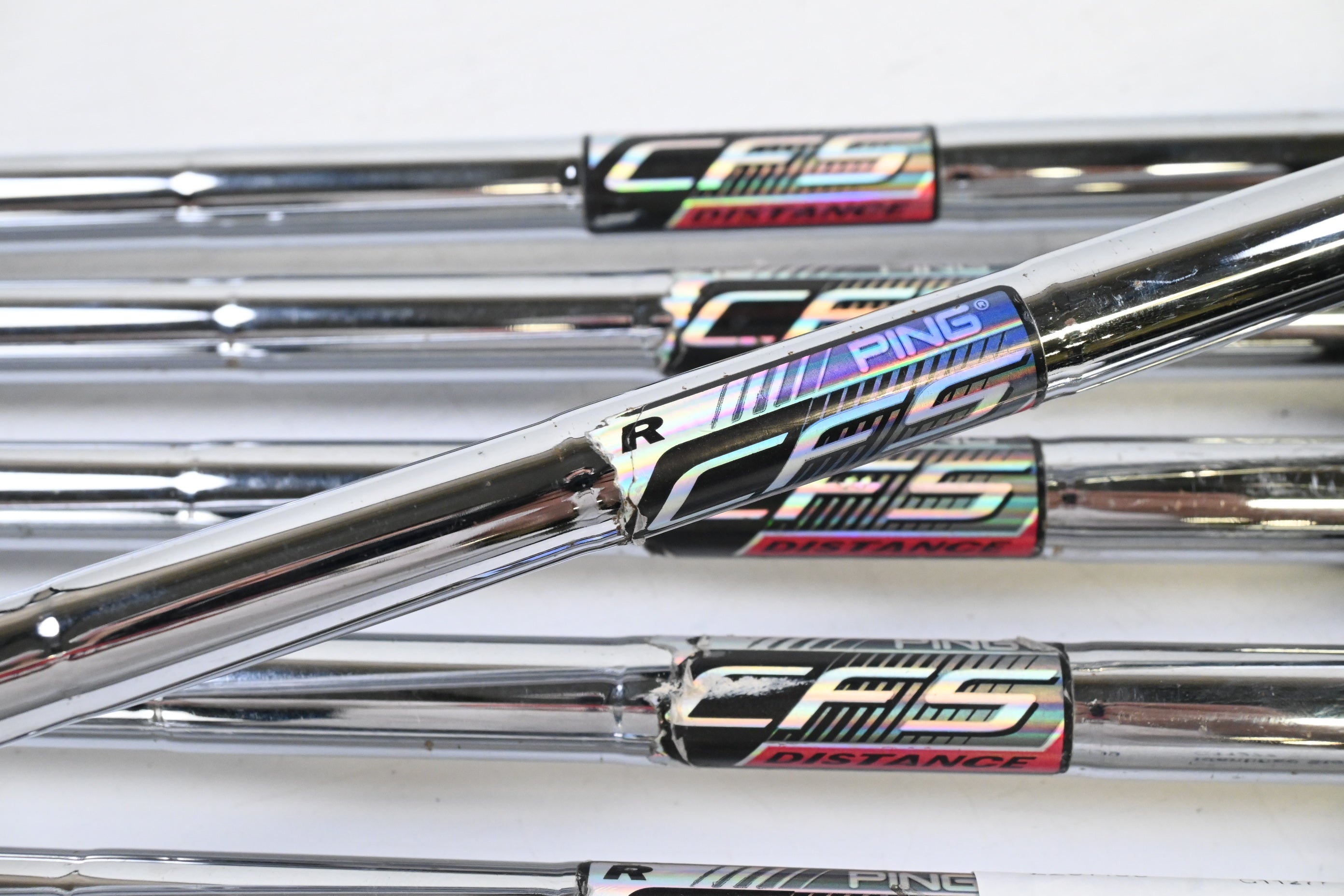 Ping G30 Irons / 5-PW / White Dot / Regular Flex Ping CFS Shafts