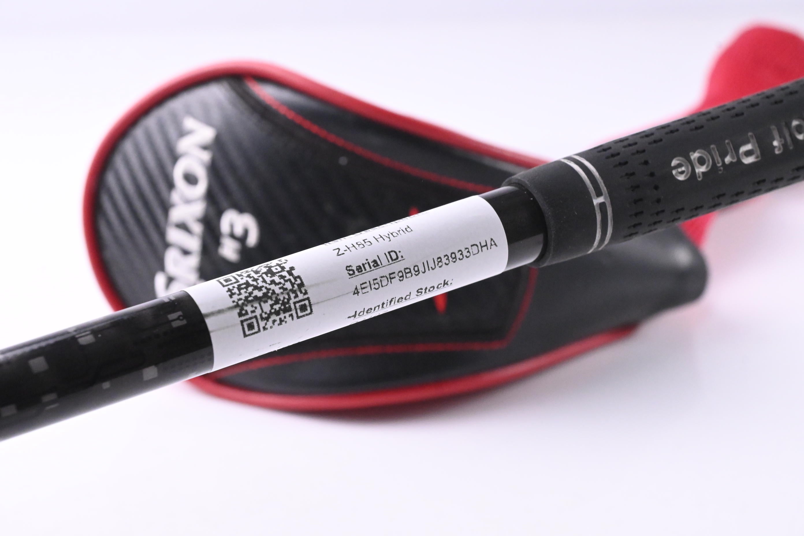 Left Hand Srixon Z-H85 #3 Hybrid / 19 Degree / Regular Flex Rogue Black 95 MSI