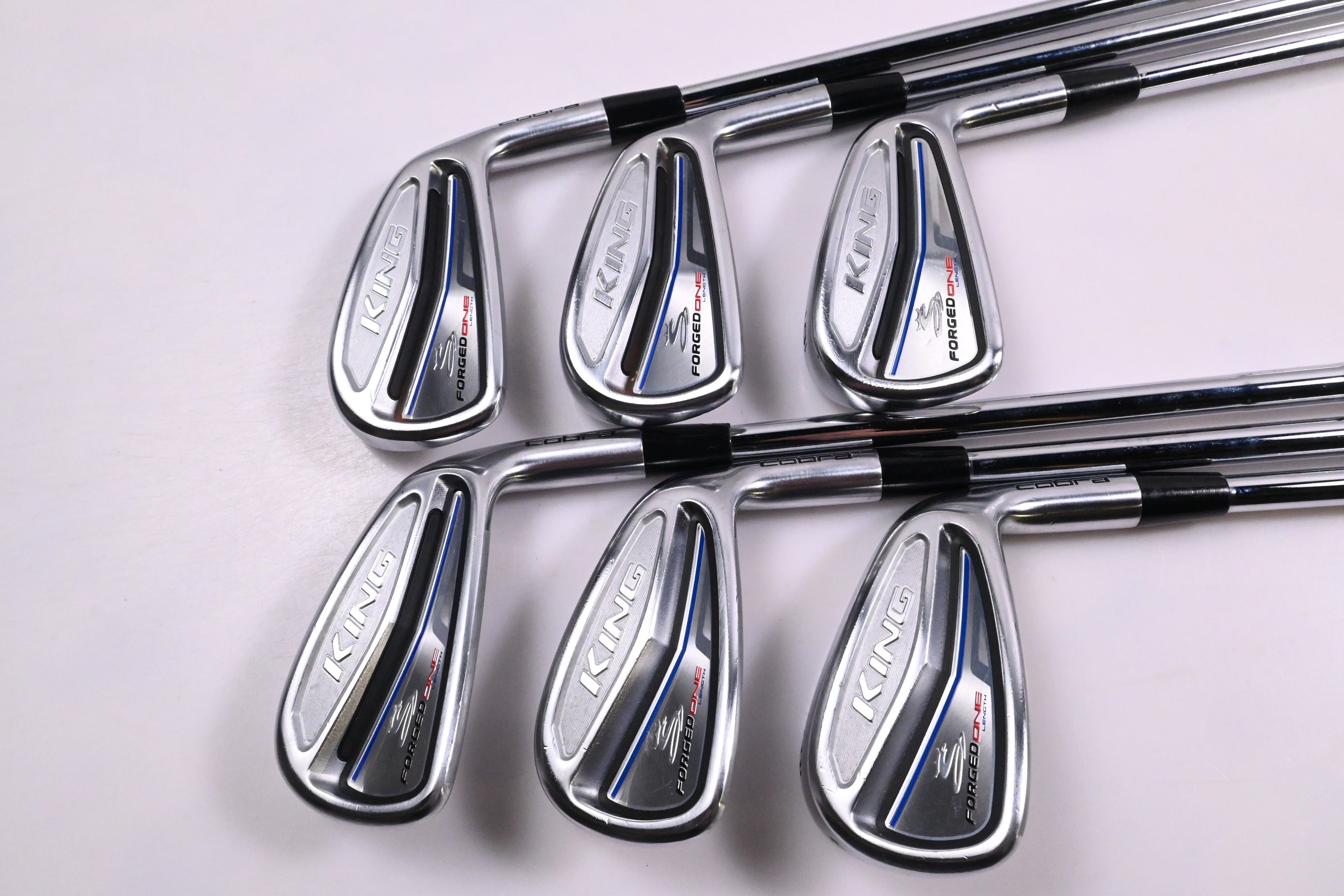 Cobra King Forged One Length Irons / 4-9i / Regular Flex KBS Tour FLT 110 Shaft