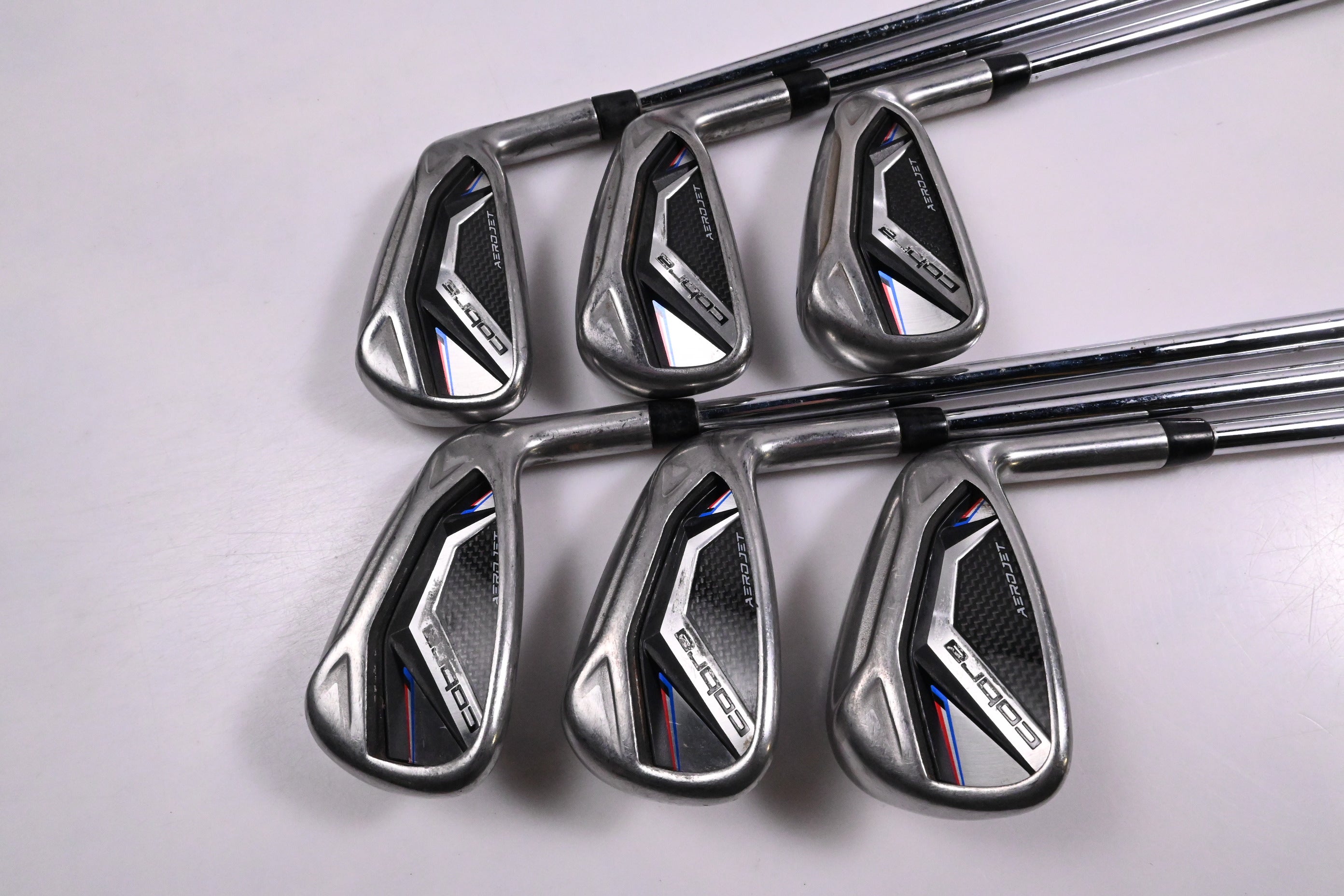 Cobra Aerojet Irons / 5-PW / Stiff Flex KBS $-Taper Lite 95 Steel Shafts