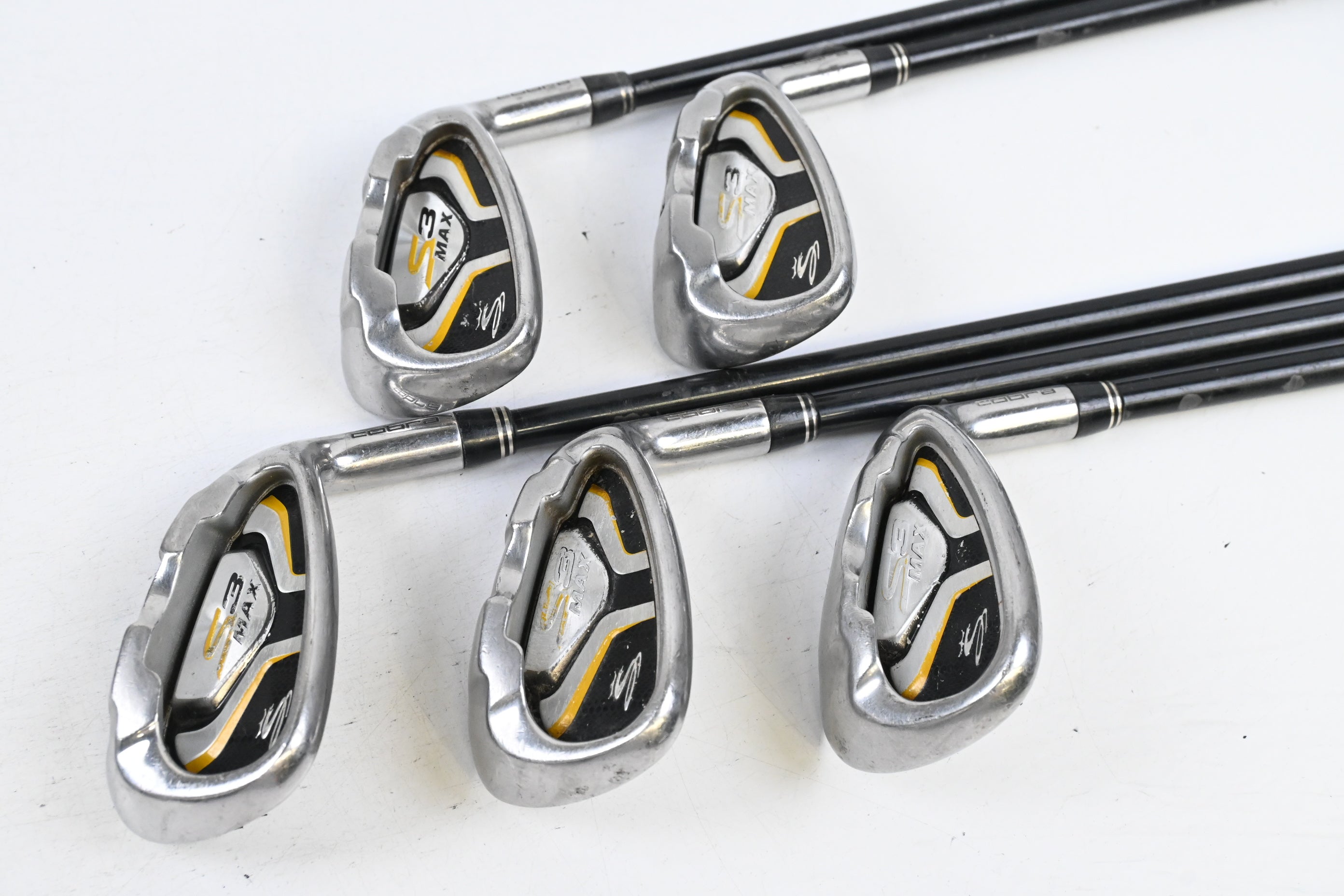 Cobra S3 Max Irons / 7-PW+SW / Regular Flex UST Mamiya IHS 65 Shafts