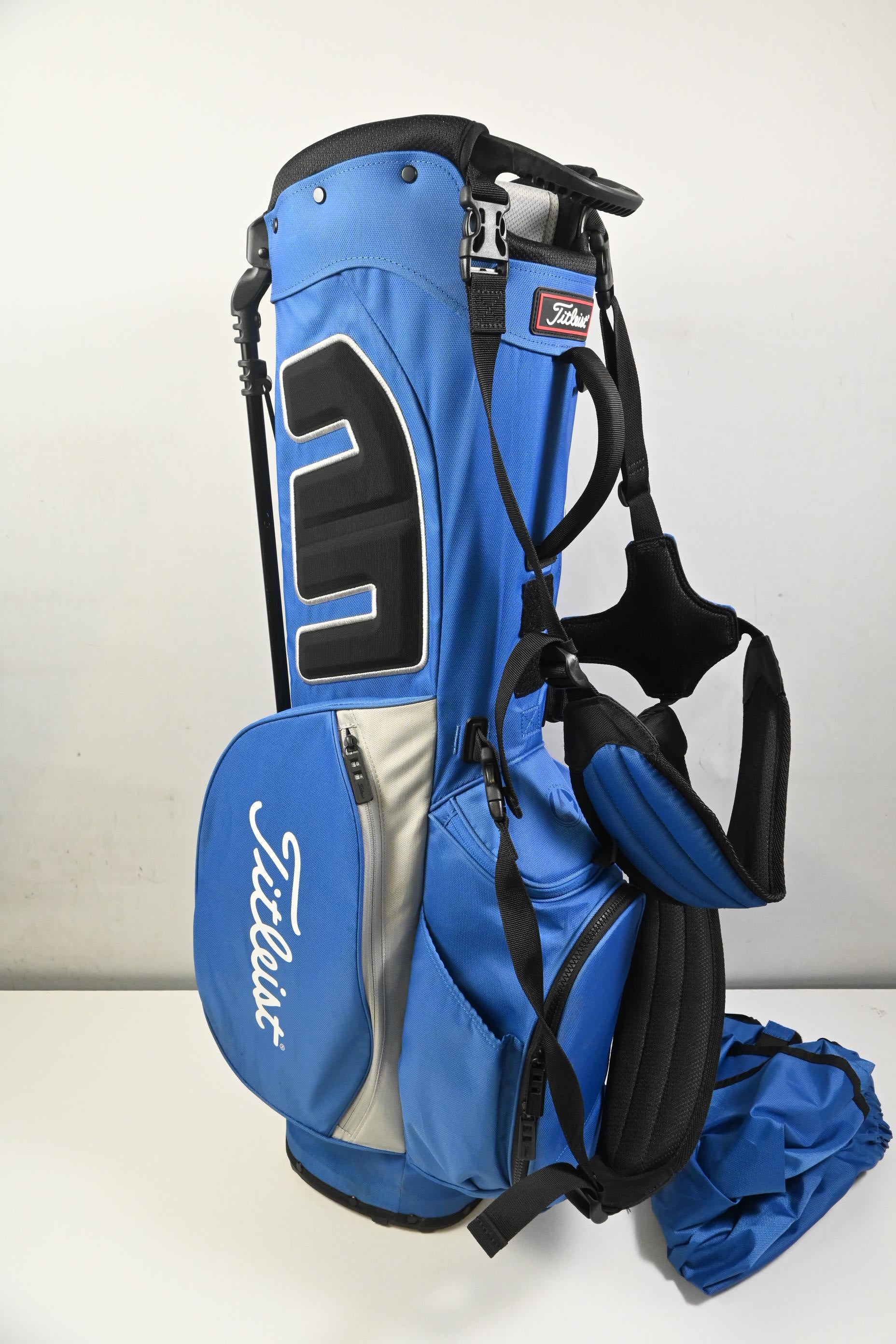 Titleist Players 4 Stand Bag / 4-Way Divider / Blue, Grey