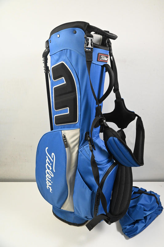 Titleist Players 4 Stand Bag / 4-Way Divider / Blue, Grey
