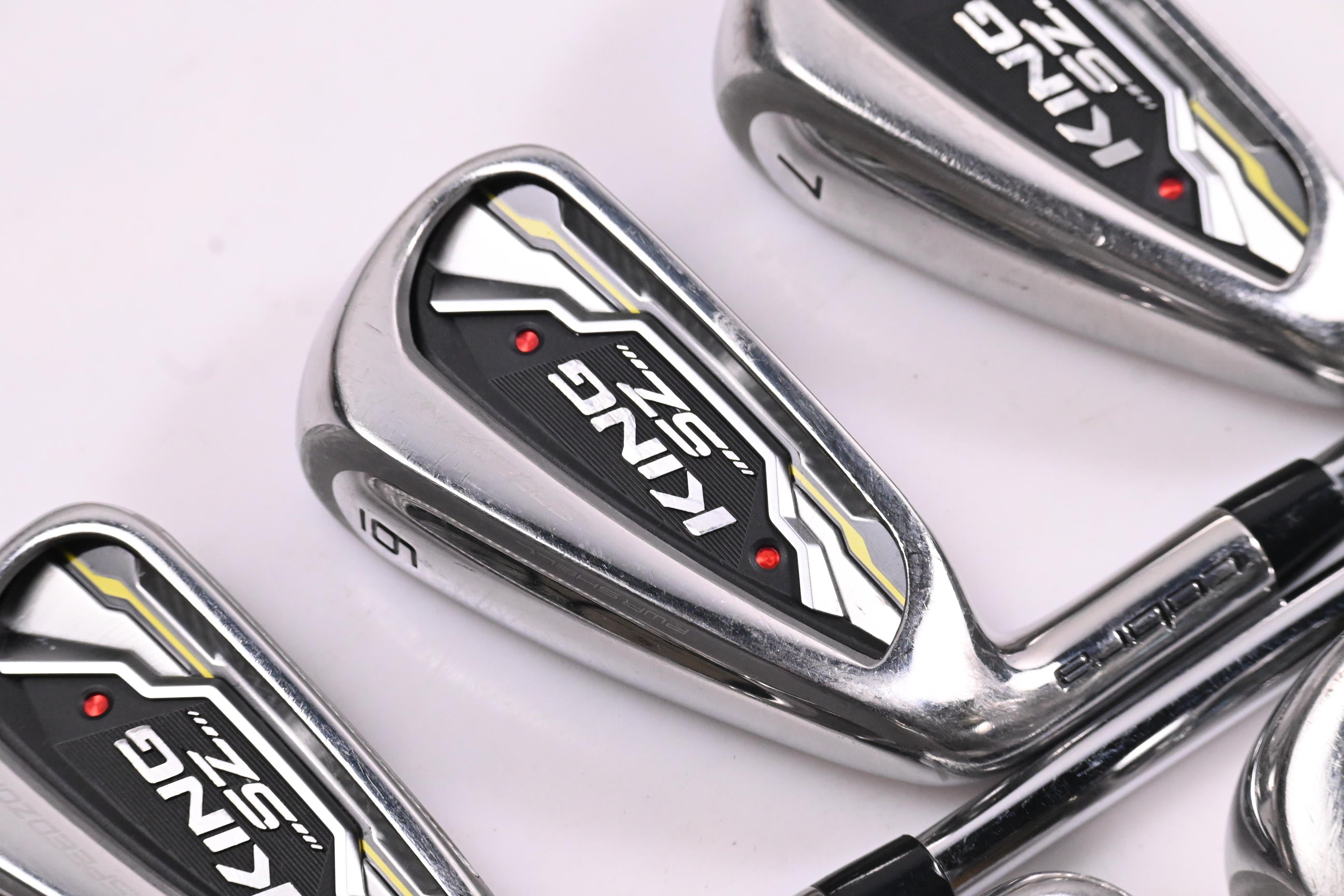 Left Hand Cobra King Speedzone Irons / 5-PW+GW / Stiff Flex Cobra Steel Shafts