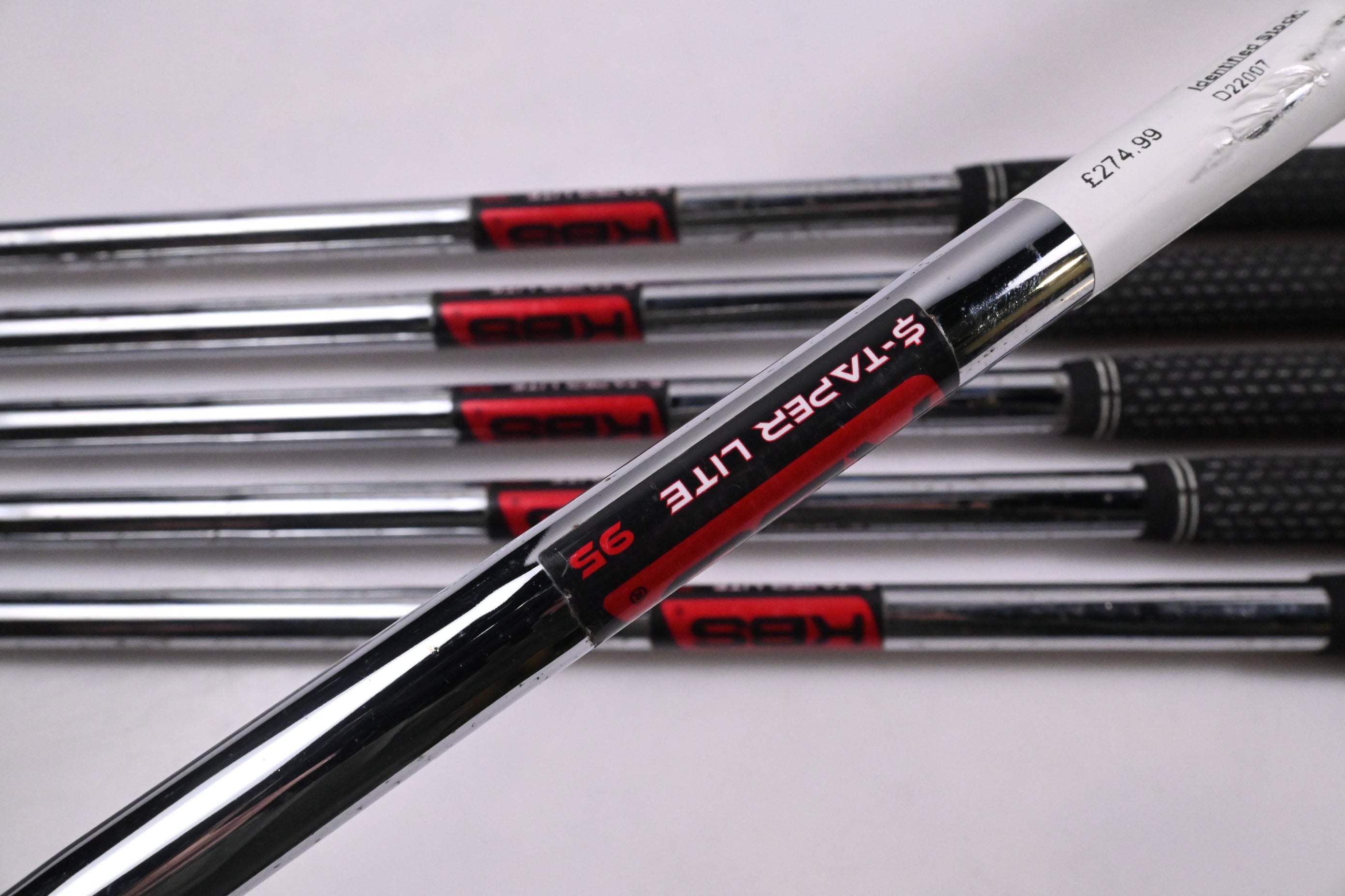 Cobra Aerojet Irons / 5-PW / Stiff Flex KBS $-Taper Lite 95 Steel Shafts