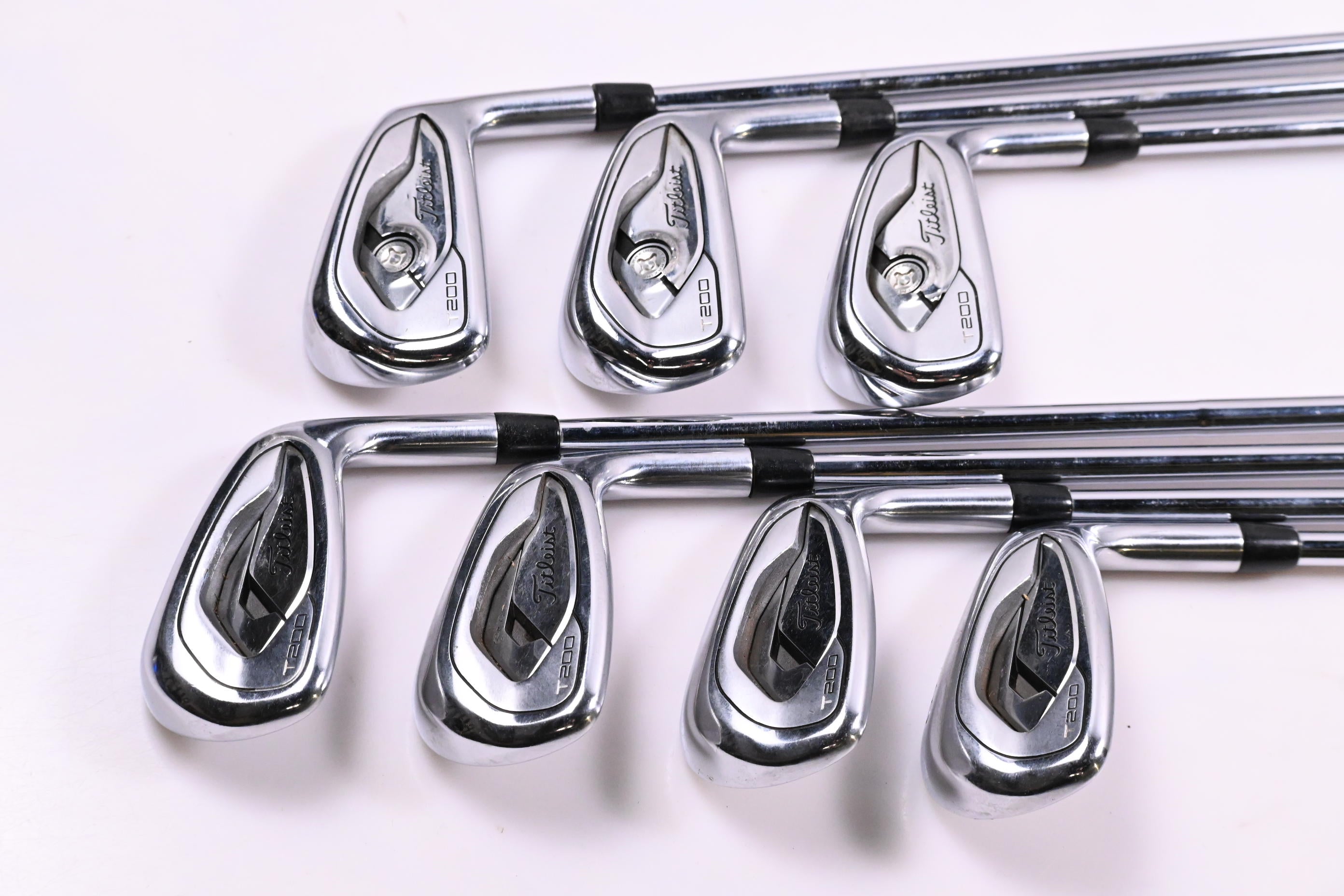 Titleist T200 2019 Irons / 5-PW+48° / Stiff Flex AMT Tour White S300 Shafts