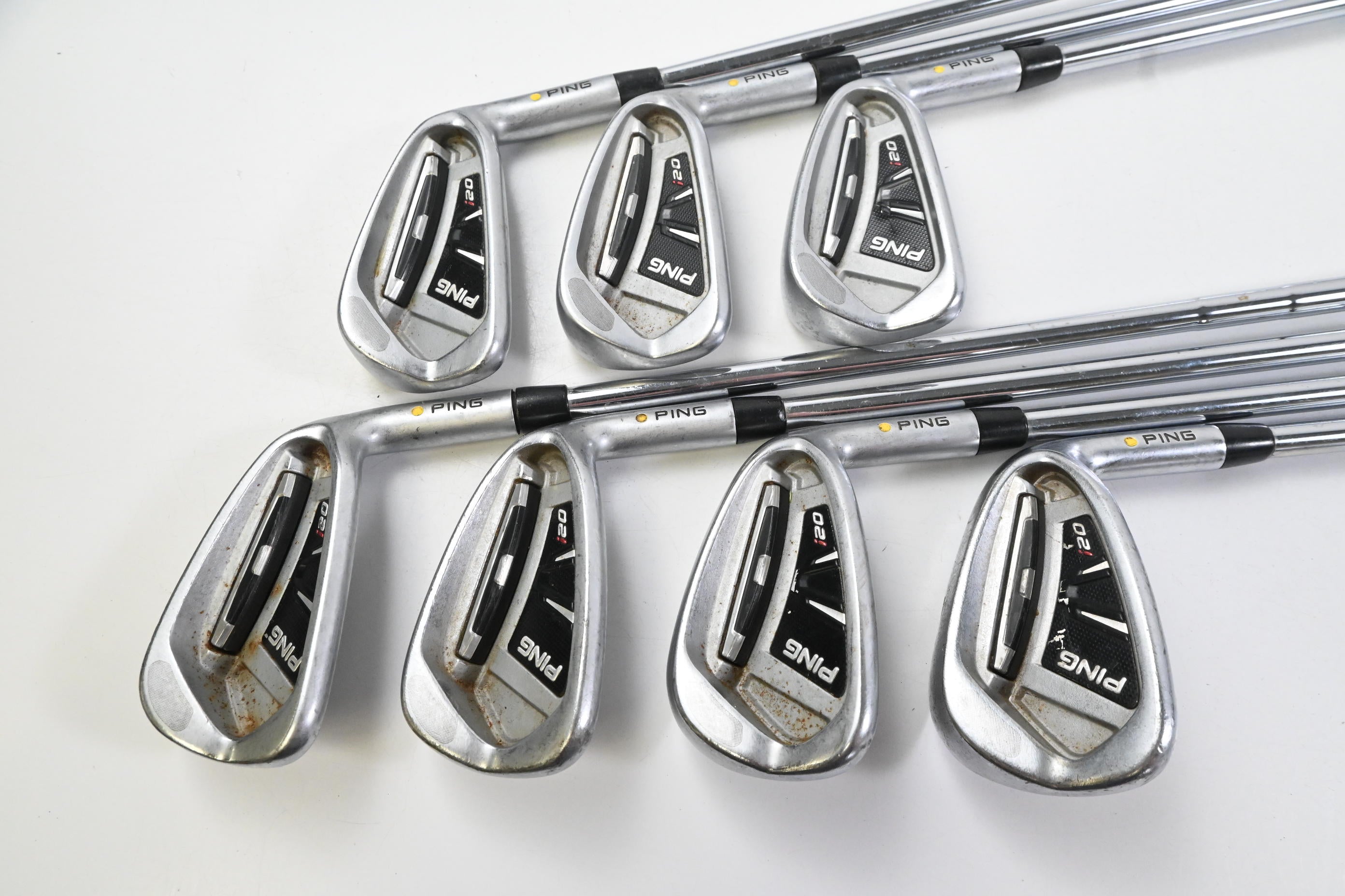 Ping i20 Irons / 4-PW / Yellow Dot / Regular Flex Ping CFS Shafts