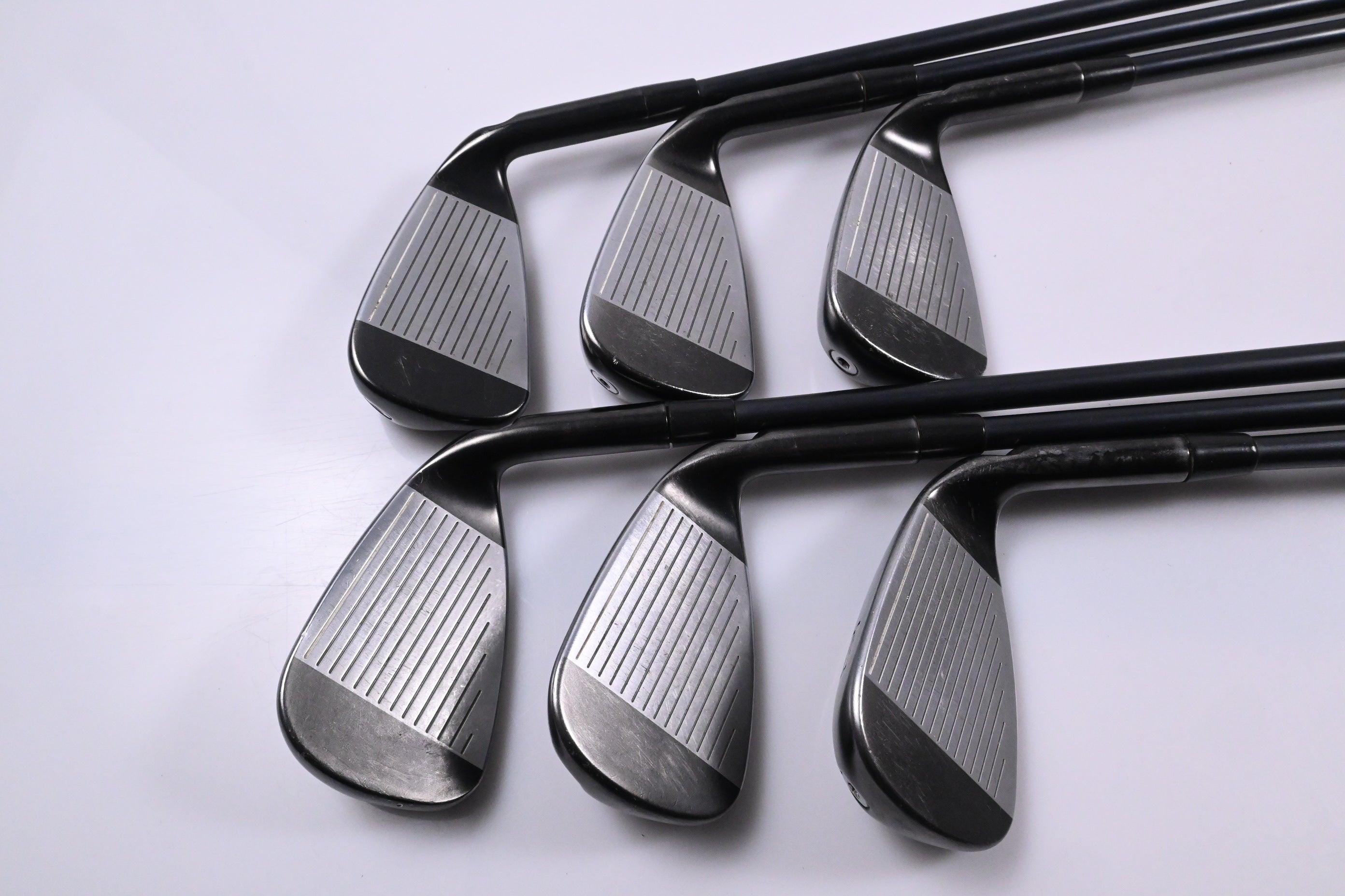 Left Hand Ping G710 Irons / 5-PW / Black Dot / Regular Flex Ping Alta CB Red