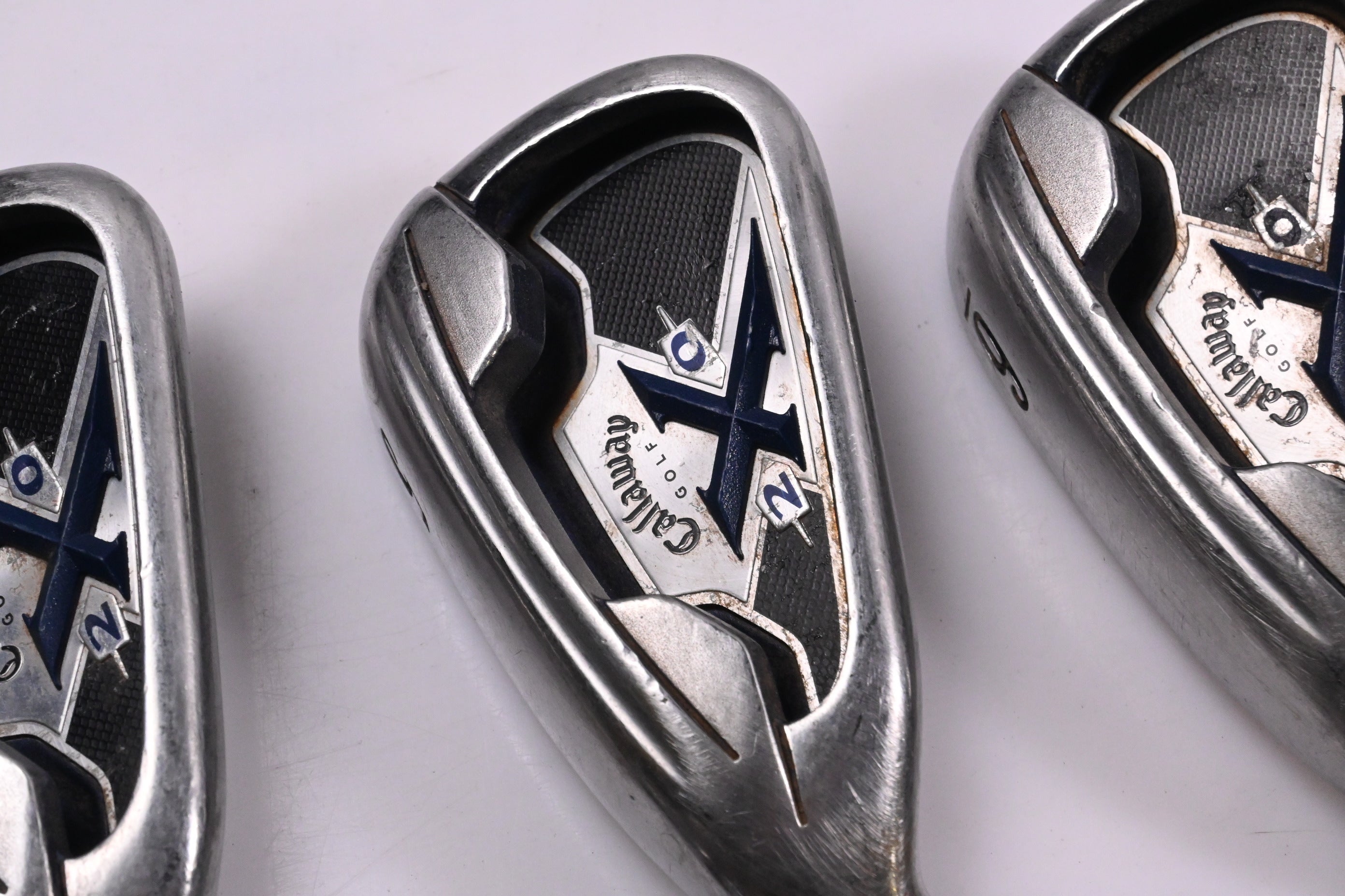 Left Hand Callaway X-20 Irons / 4-PW+SW / Uniflex Callaway X-20 Shafts