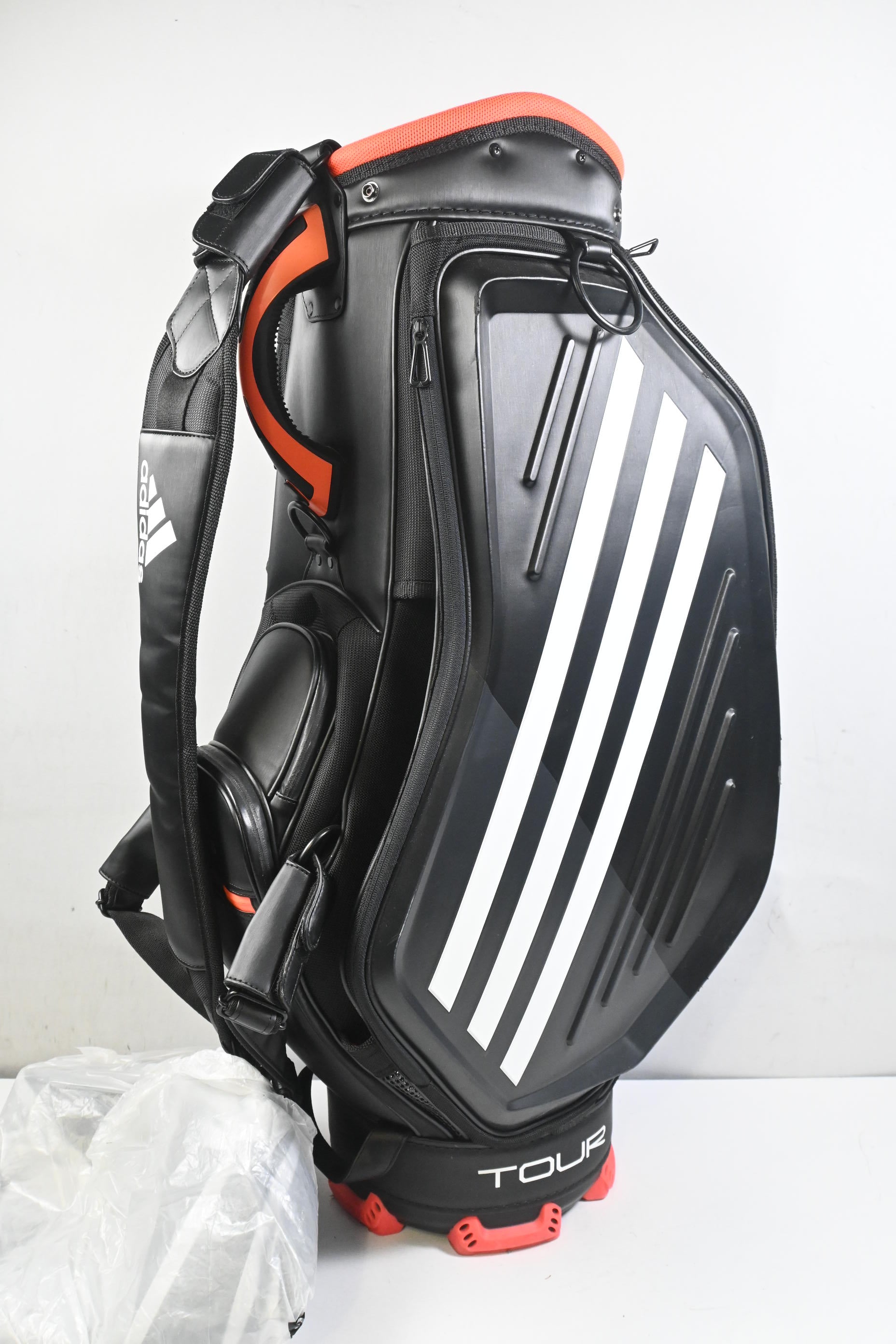 Adidas Staff 'Sergio Garcia' Tour Bag / 6-Way Divider / Black, White & Orange