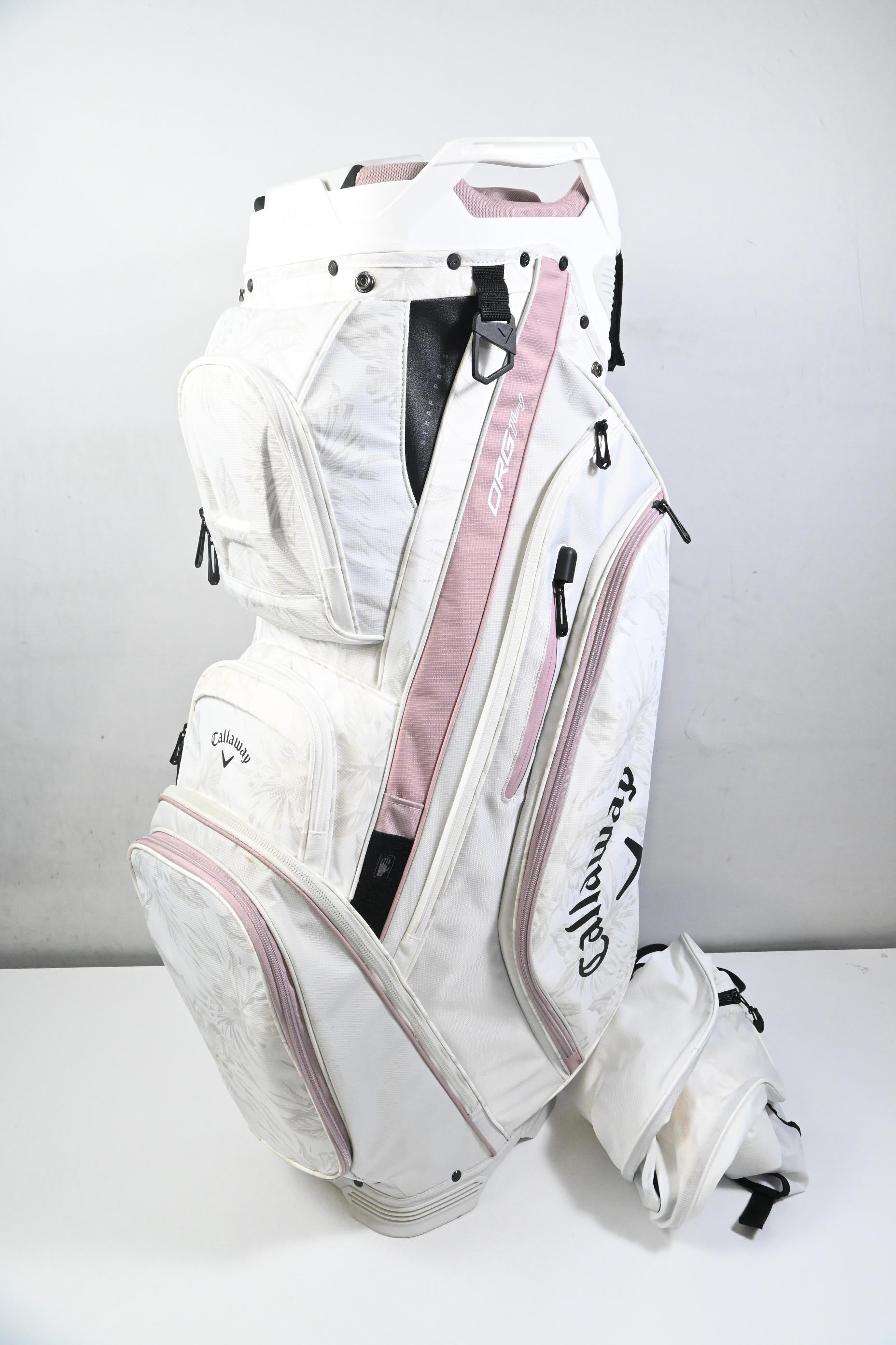 Callaway Org 14 Cart Bag / 14-Way Divider / White, Pink