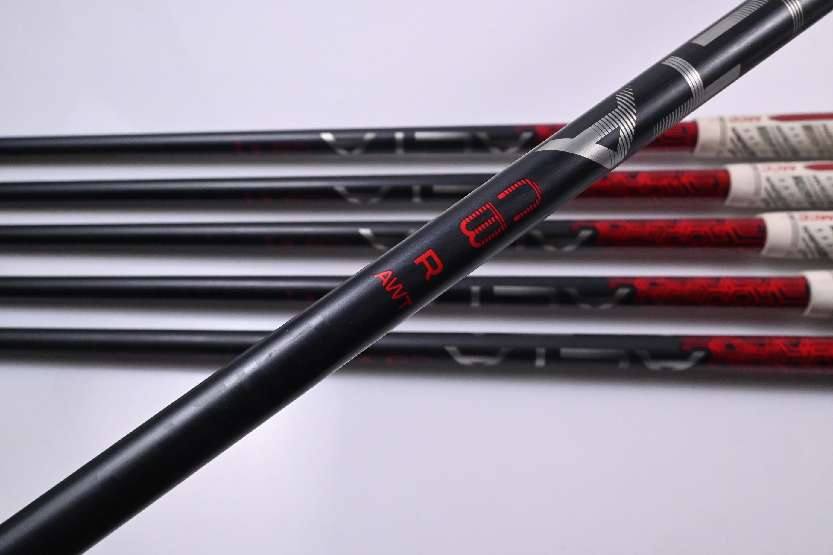 Left Hand Ping G710 Irons / 5-PW / Black Dot / Regular Flex Ping Alta CB Red