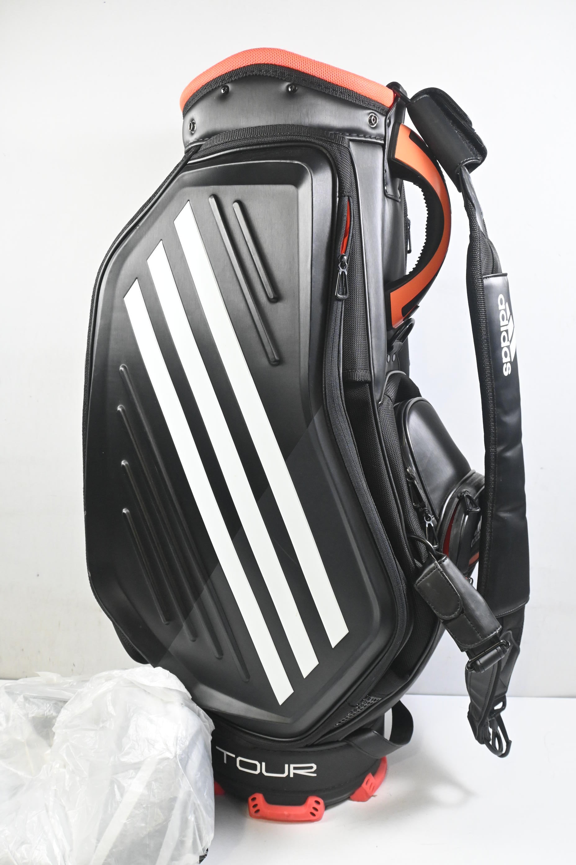 Adidas Staff 'Sergio Garcia' Tour Bag / 6-Way Divider / Black, White & Orange