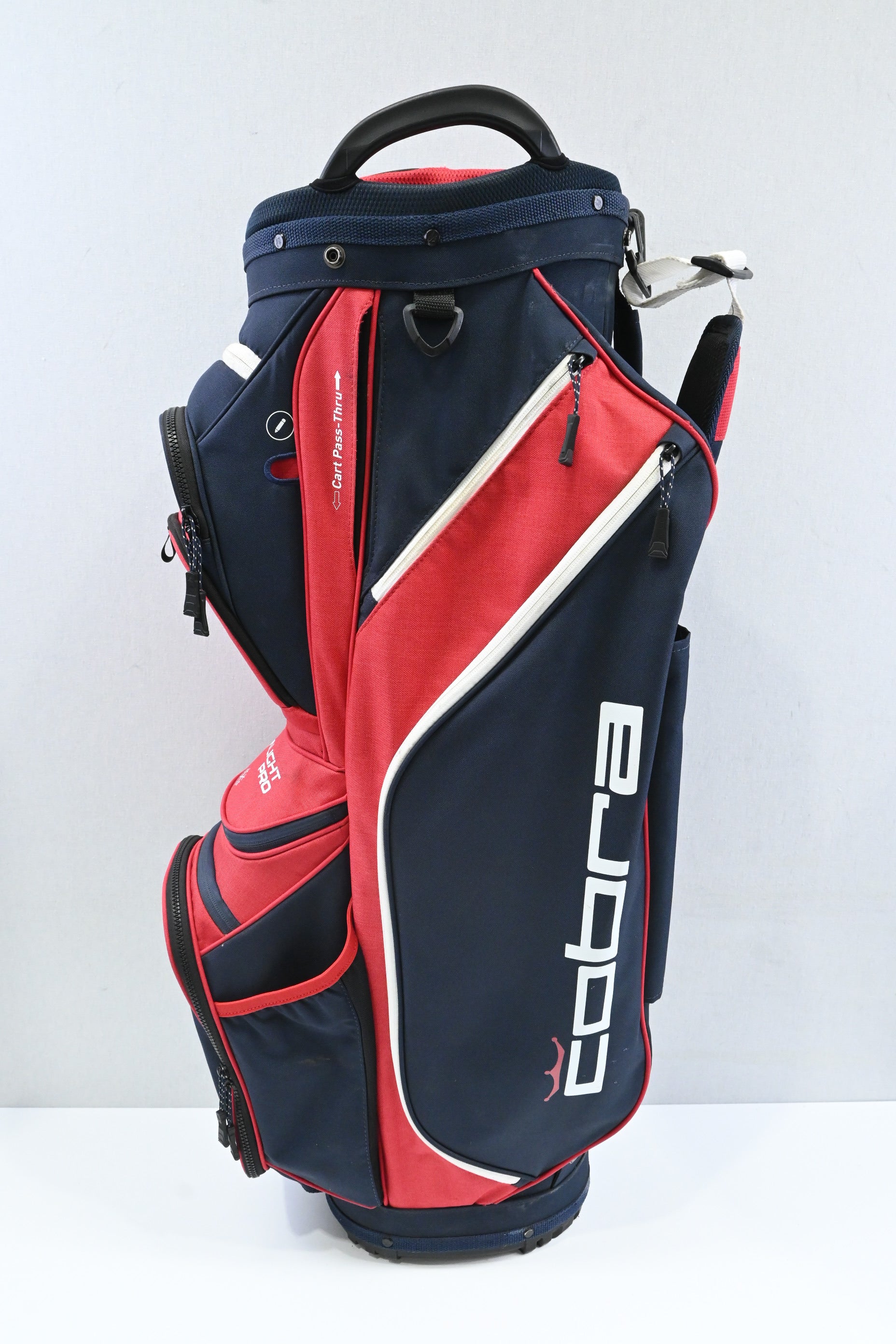 Cobra Ultralight Pro Cart Bag / 14-Way Divider / Blue, Red