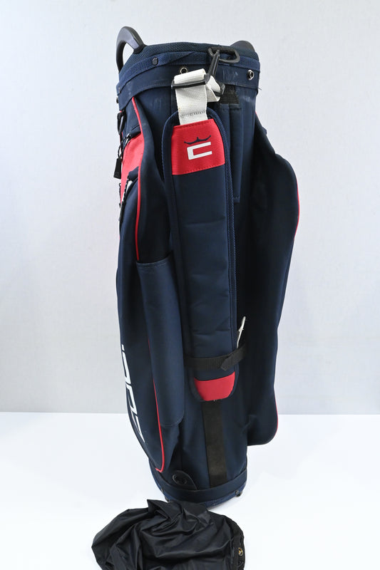 Cobra Ultralight Pro Cart Bag / 14-Way Divider / Blue, Red