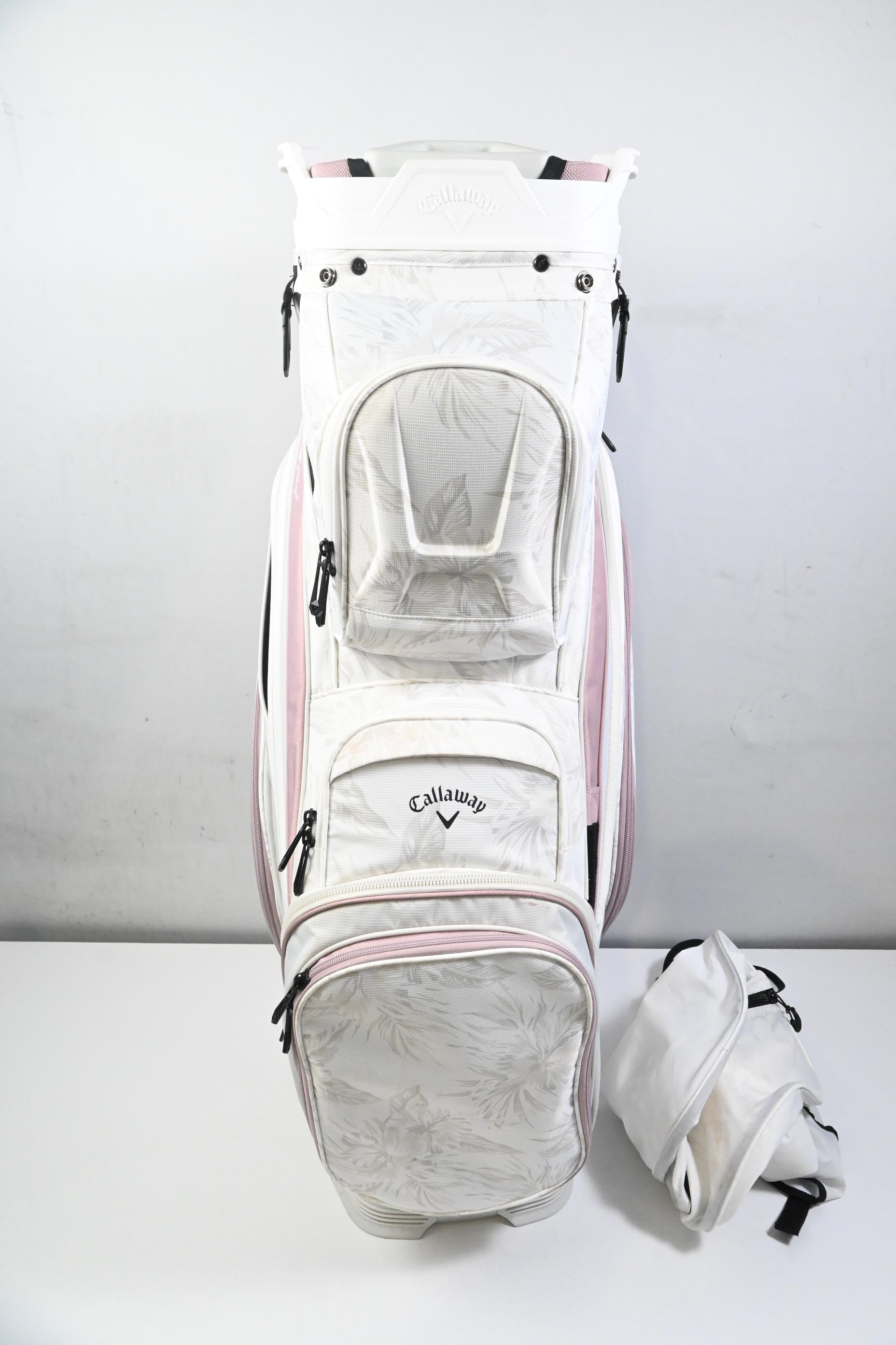 Callaway Org 14 Cart Bag / 14-Way Divider / White, Pink