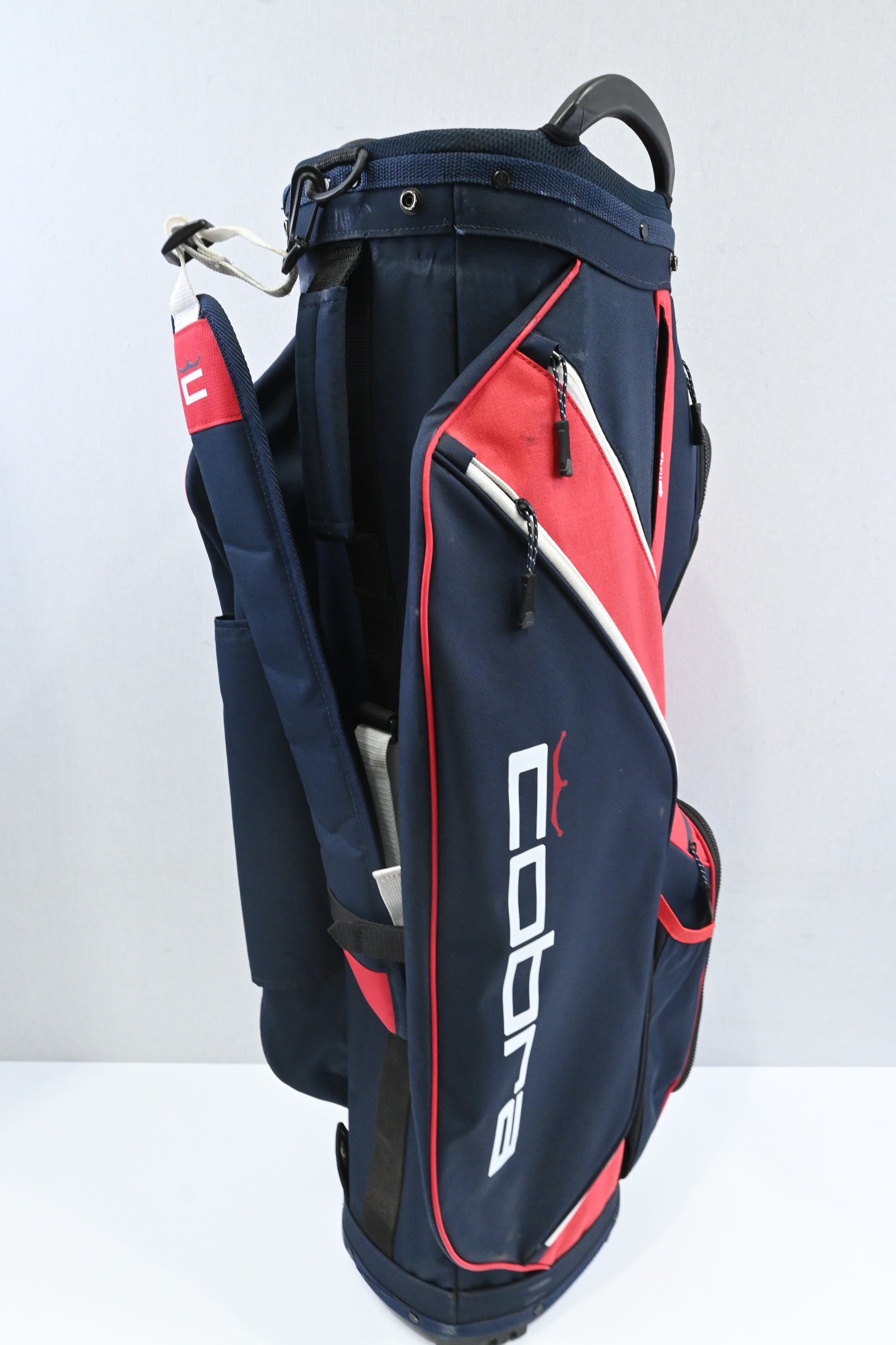 Cobra Ultralight Pro Cart Bag / 14-Way Divider / Blue, Red