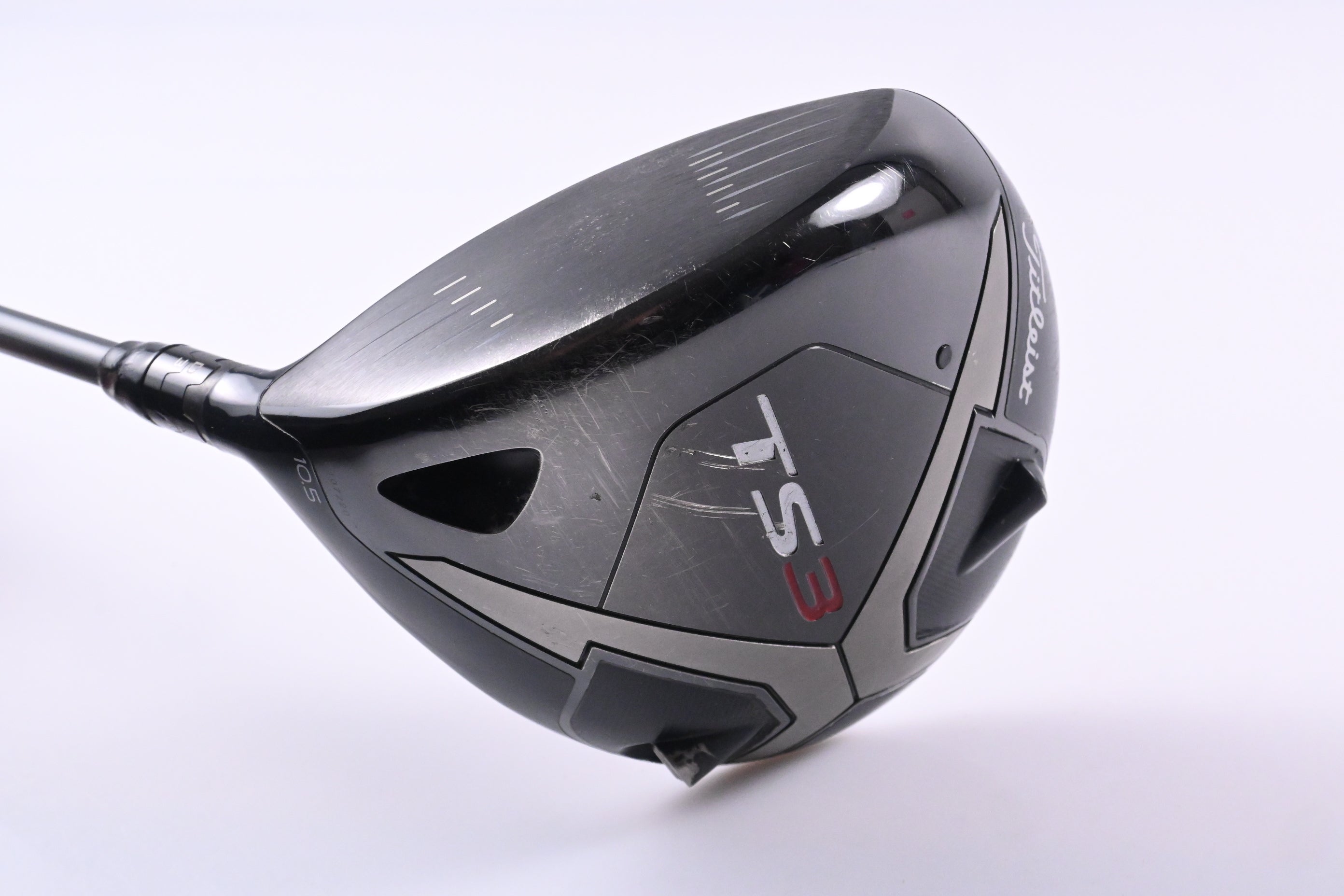 Left Hand Titleist TS3 Driver / 10.5 Degree / Stiff Flex Hzrdus Smoke Black 60