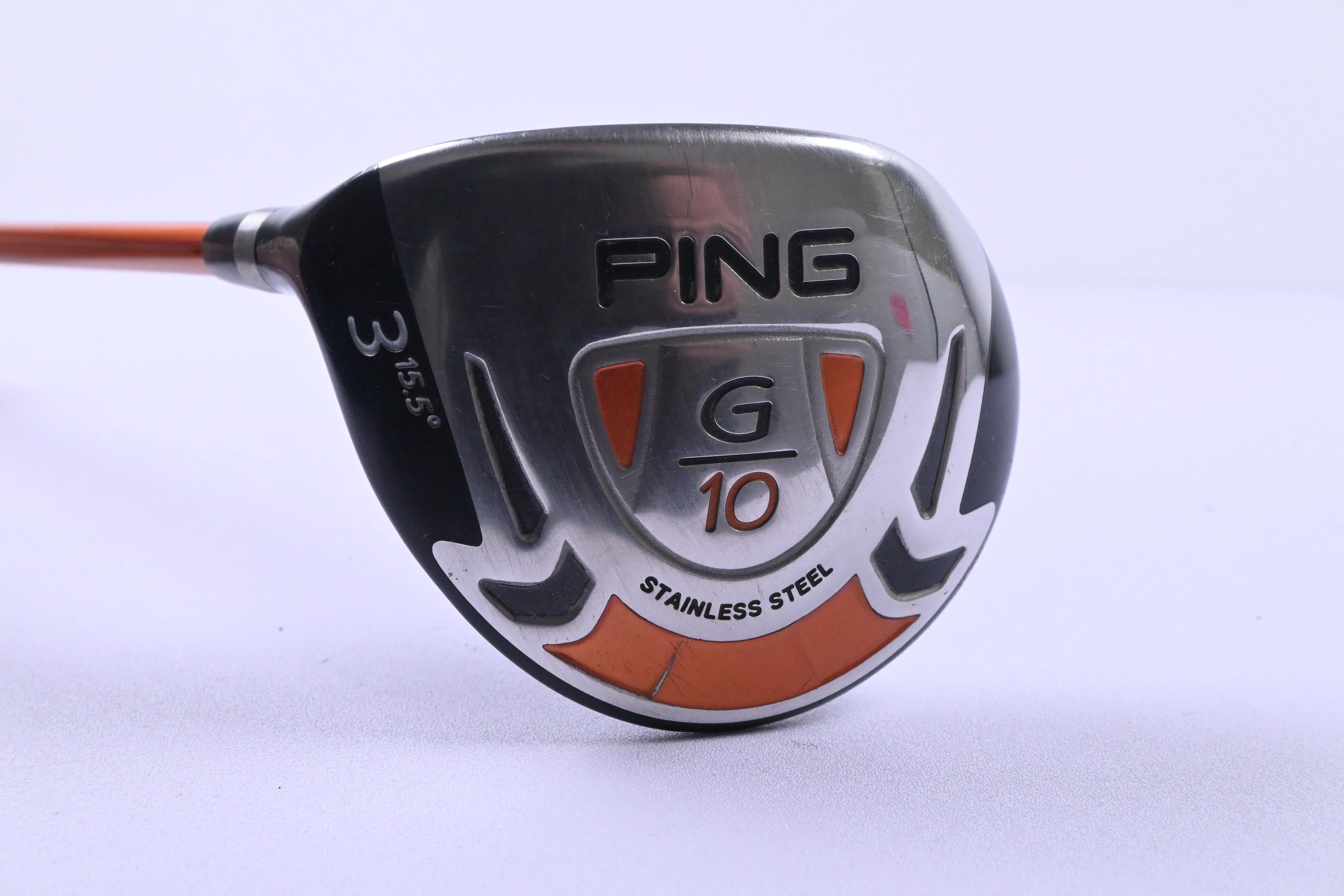 Left Hand Ping G10 #3 Wood / 15.5 Degree / Regular Flex Ping TFC 129 Shaft