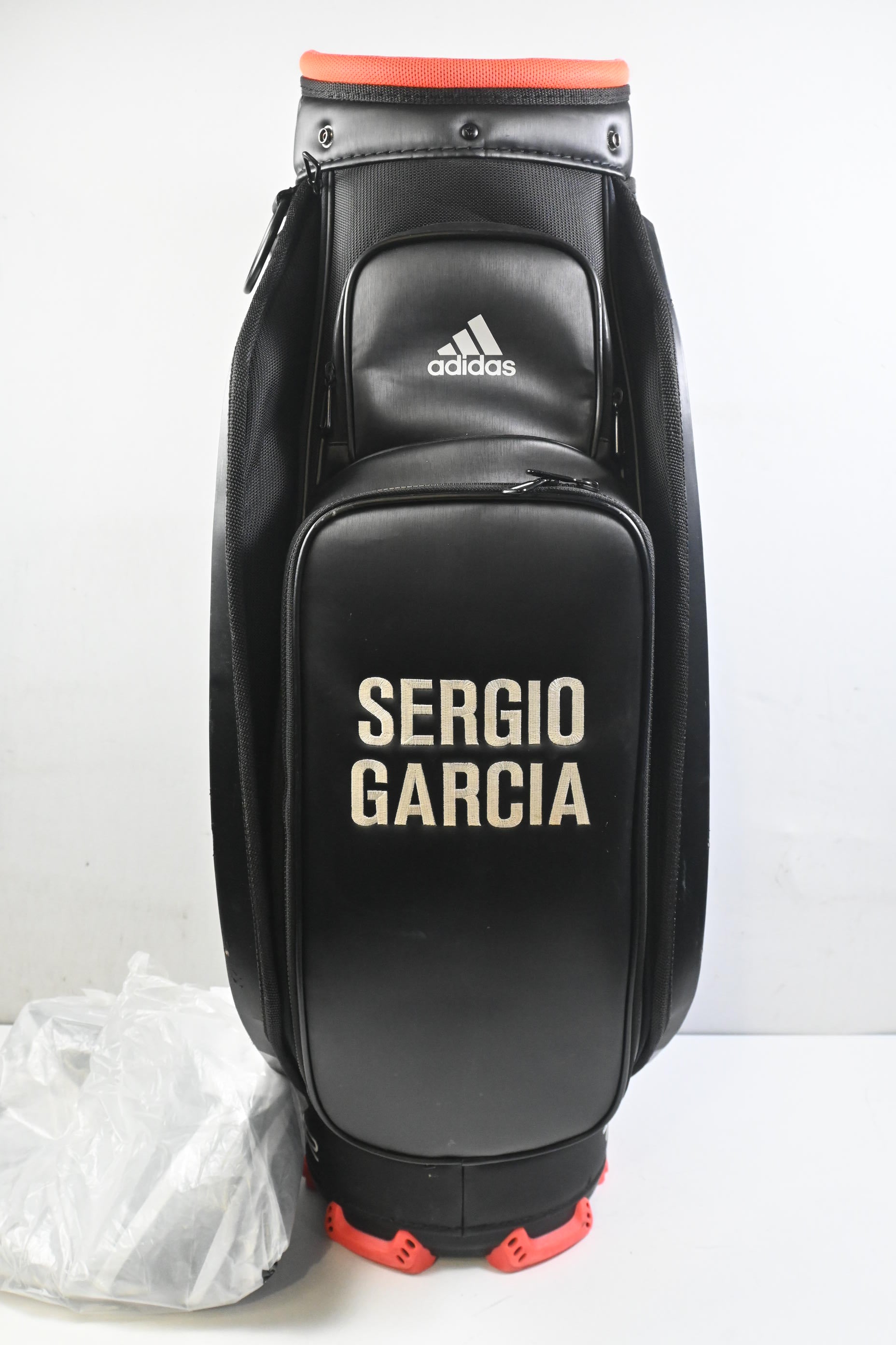 Adidas Staff 'Sergio Garcia' Tour Bag / 6-Way Divider / Black, White & Orange