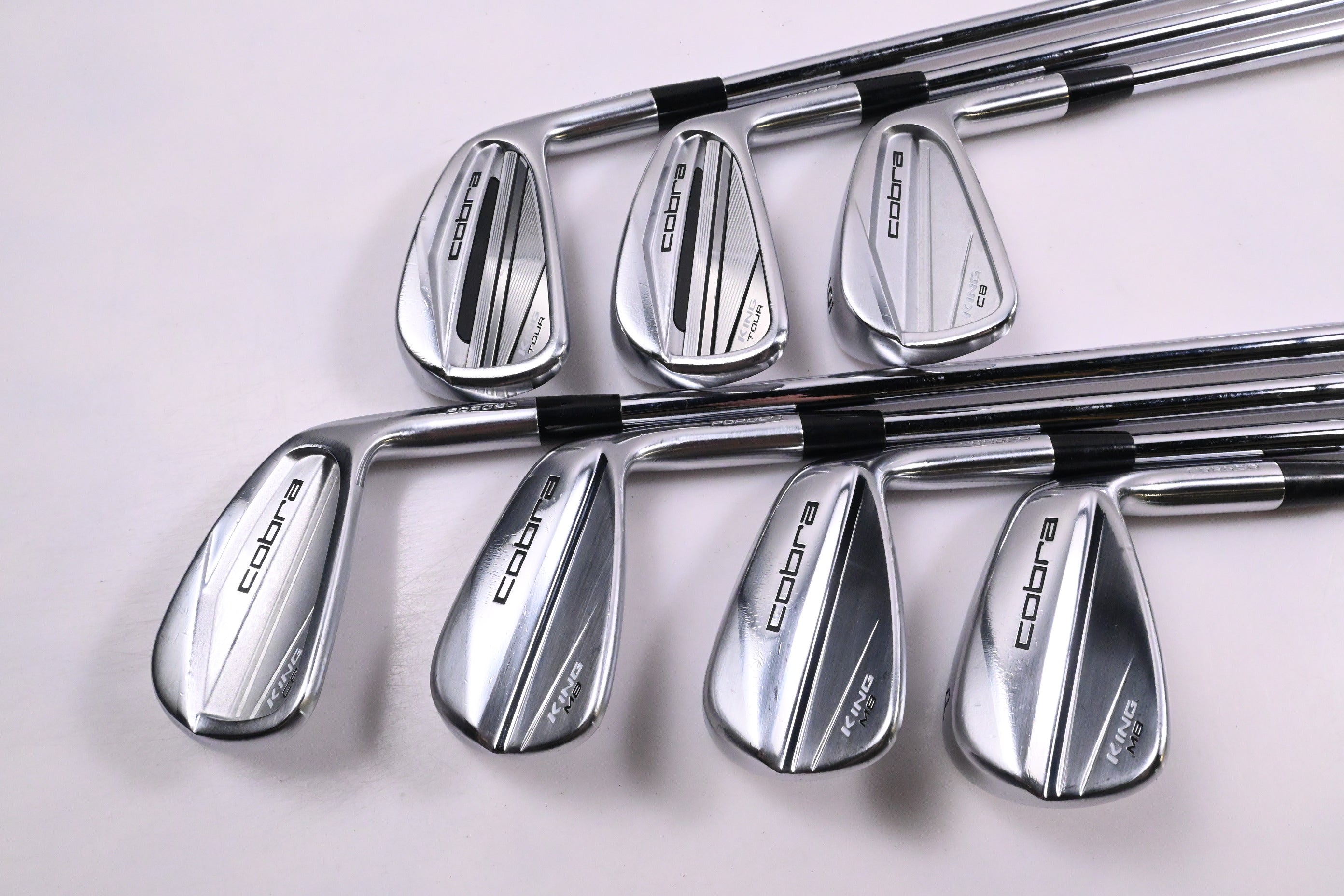 Cobra King Pro/CB/MB Irons / 4-PW / Stiff Flex Steel Shafts