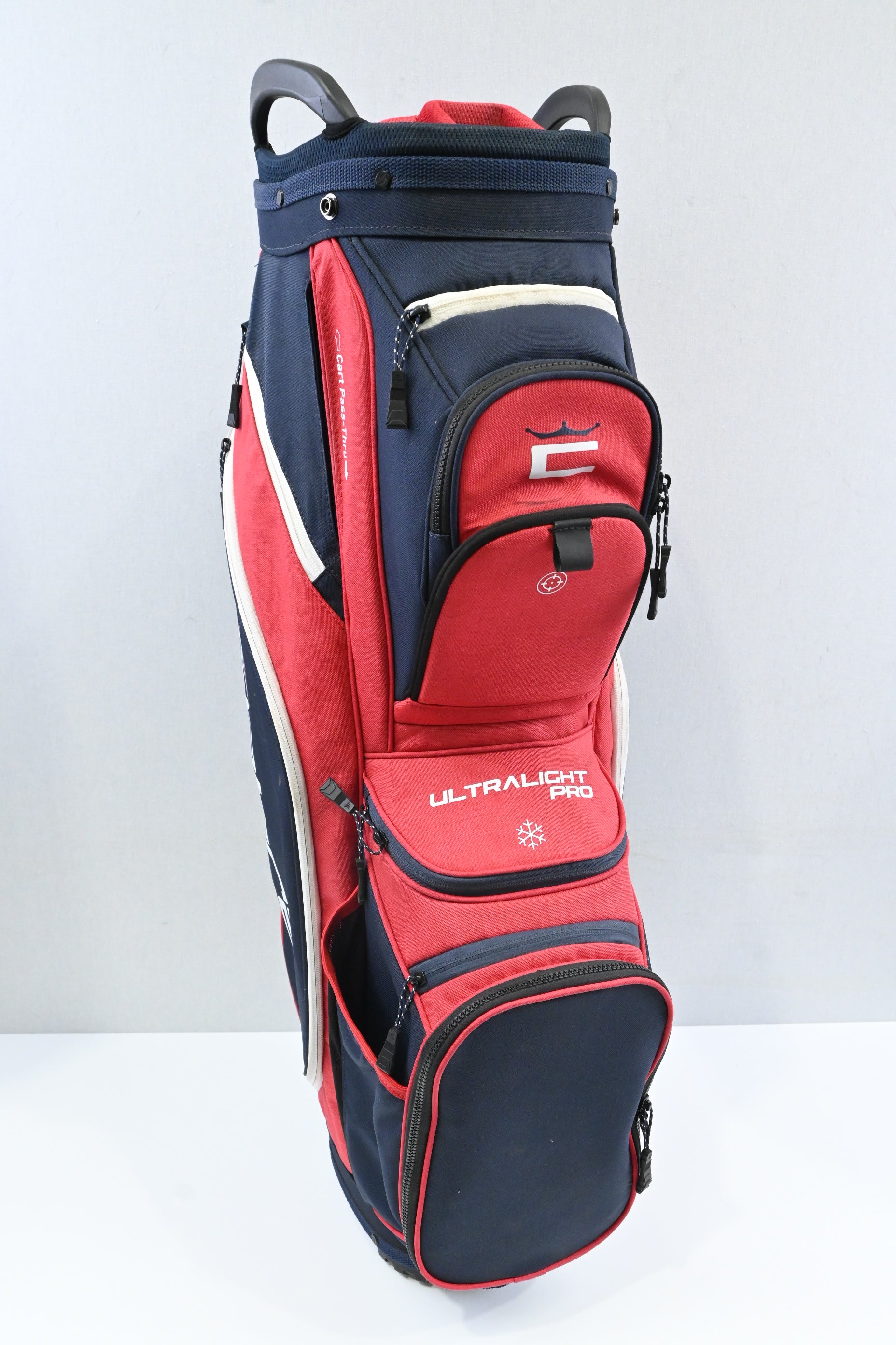 Cobra Ultralight Pro Cart Bag / 14-Way Divider / Blue, Red