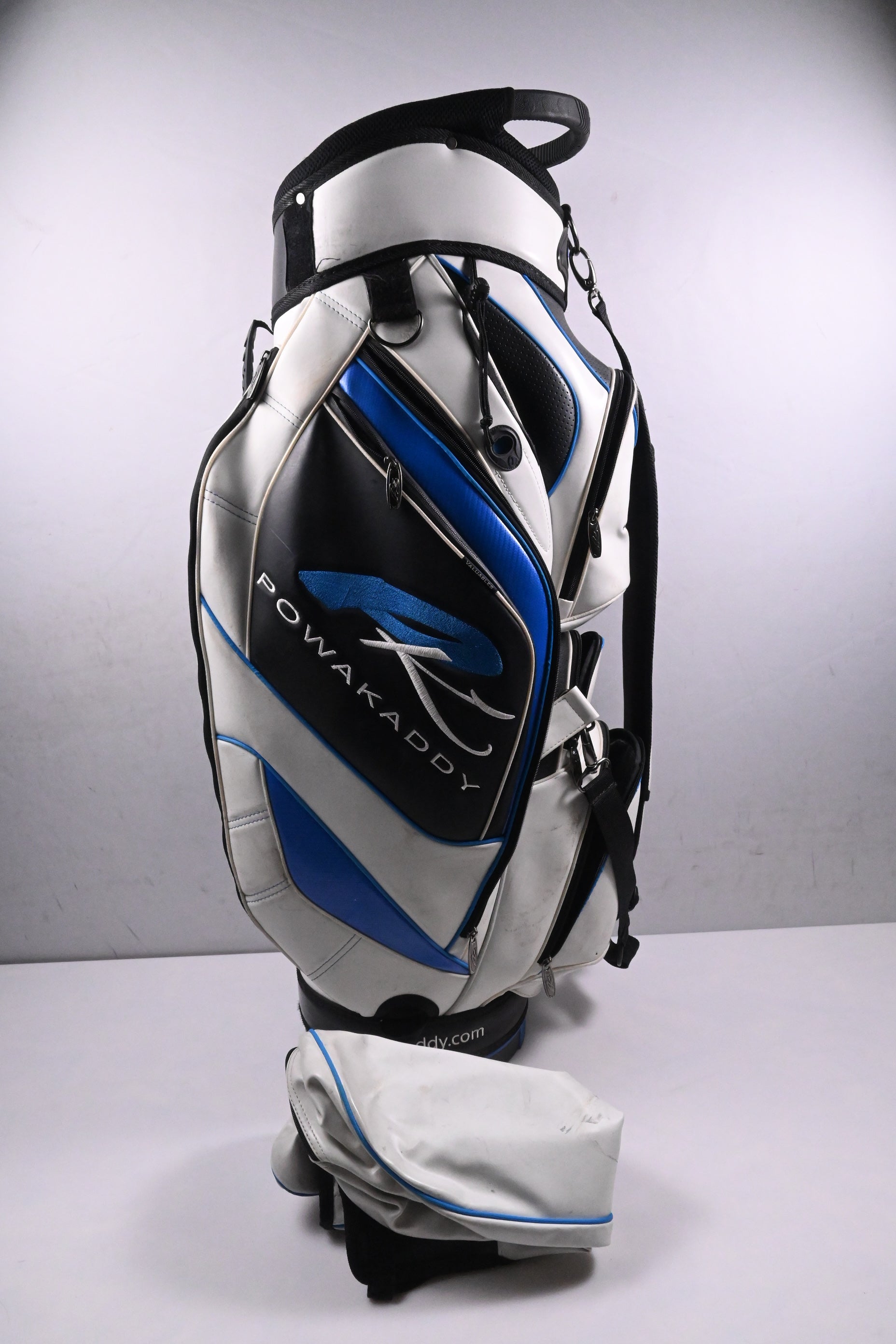 Powakaddy Cart Bag / 14-Way Divider / White, Black