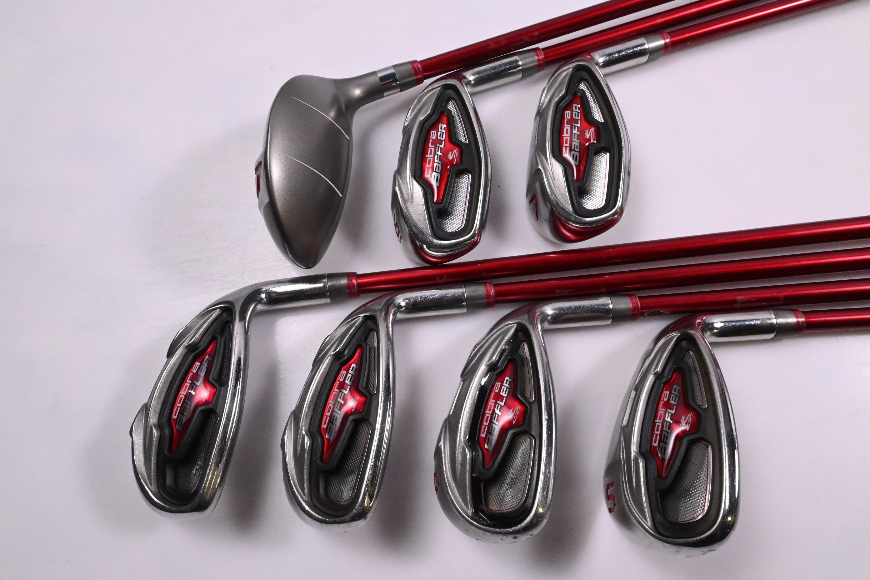 Cobra Baffler 2013 Red Irons / 6-PW+SW / Regular Flex Baffler 50 Shafts