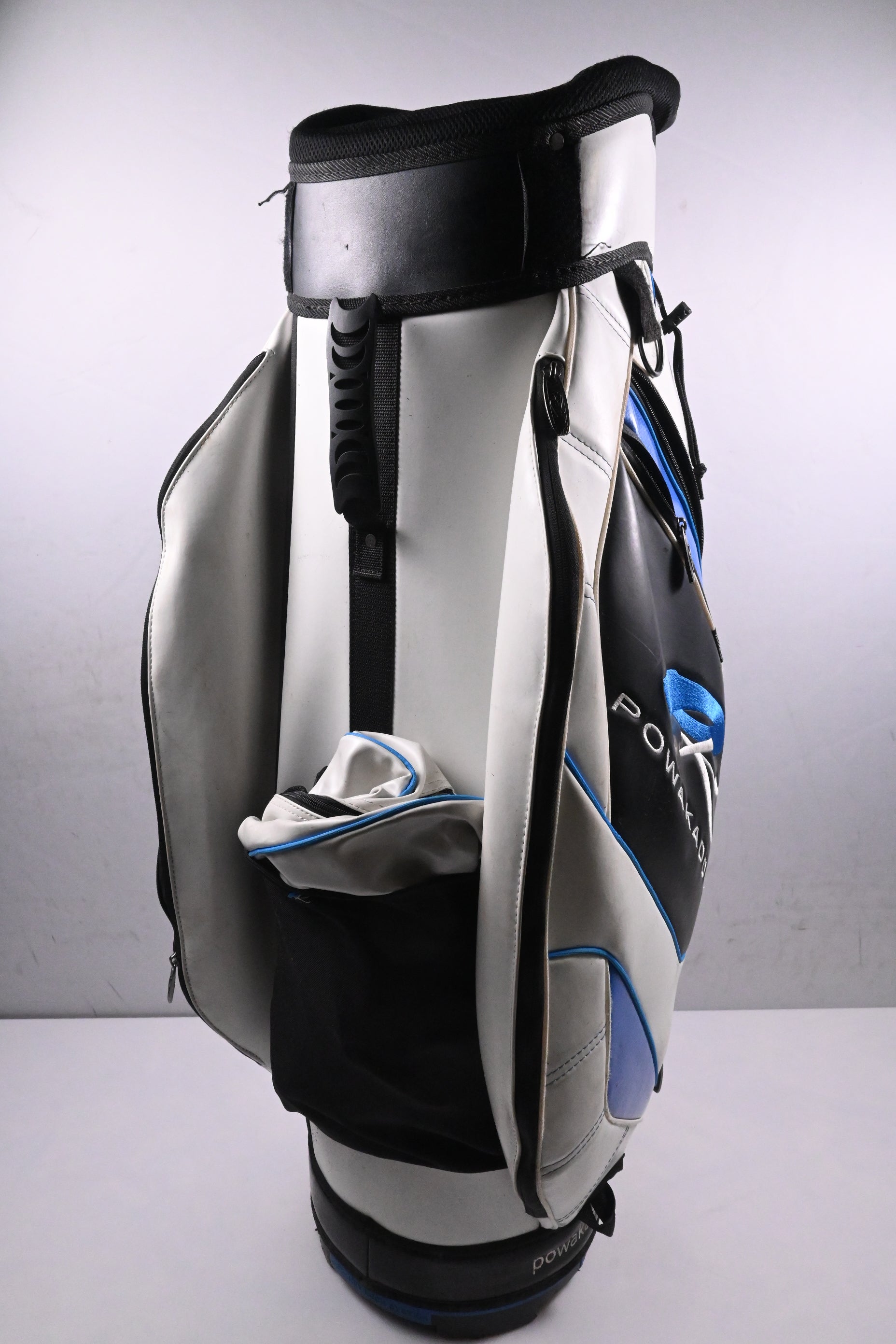 Powakaddy Cart Bag / 14-Way Divider / White, Black