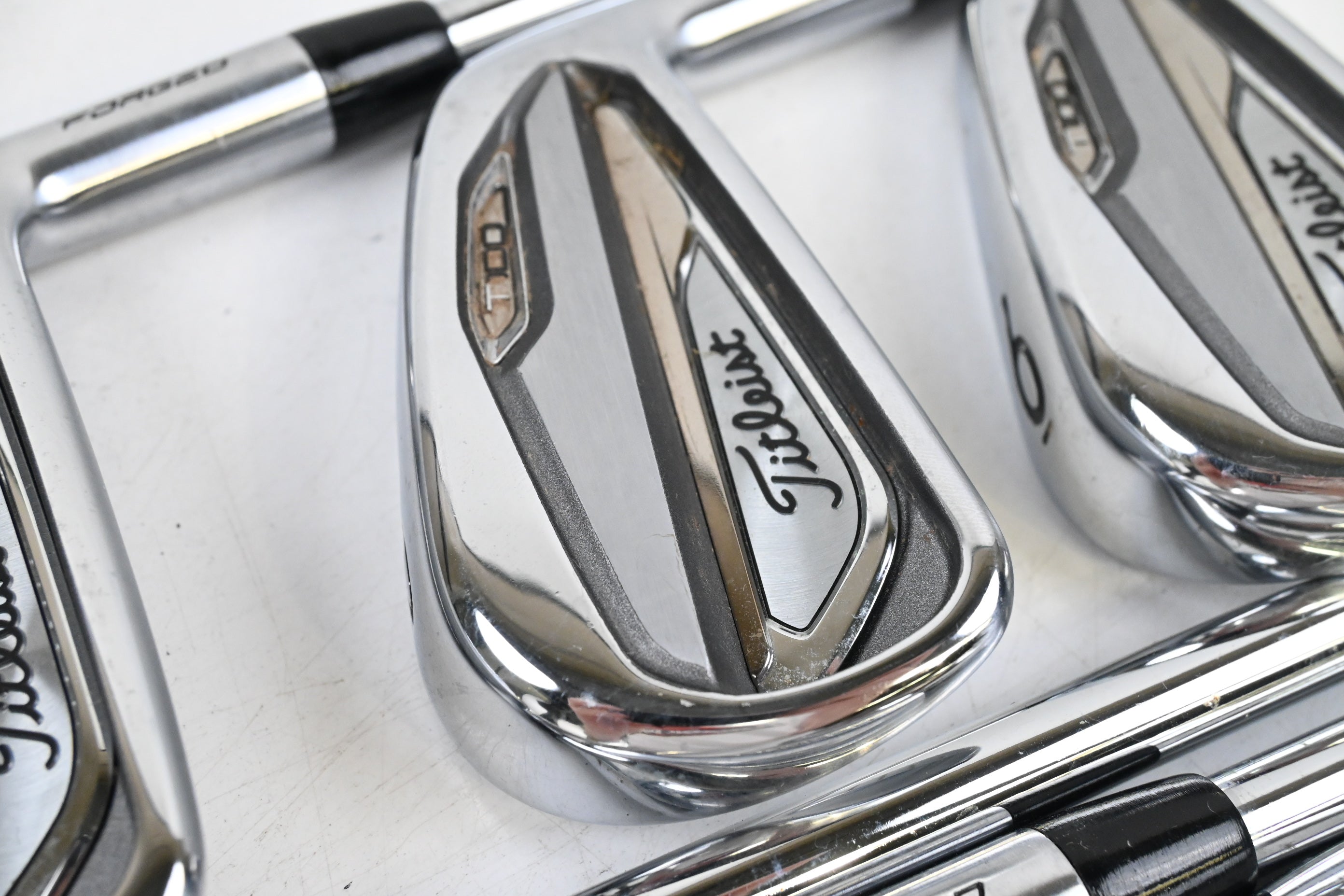 Titleist T100 2019 Irons / 4-PW / Stiff Flex AMT S300 Tour White Shafts