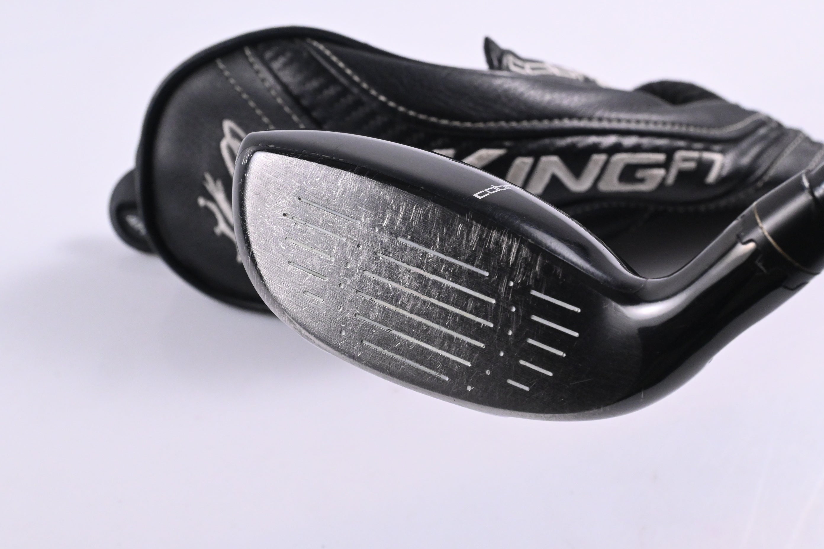 Cobra King F7 #3-4 Hybrid / 19-22 Degree / Stiff Flex Tensei AV Raw White 90