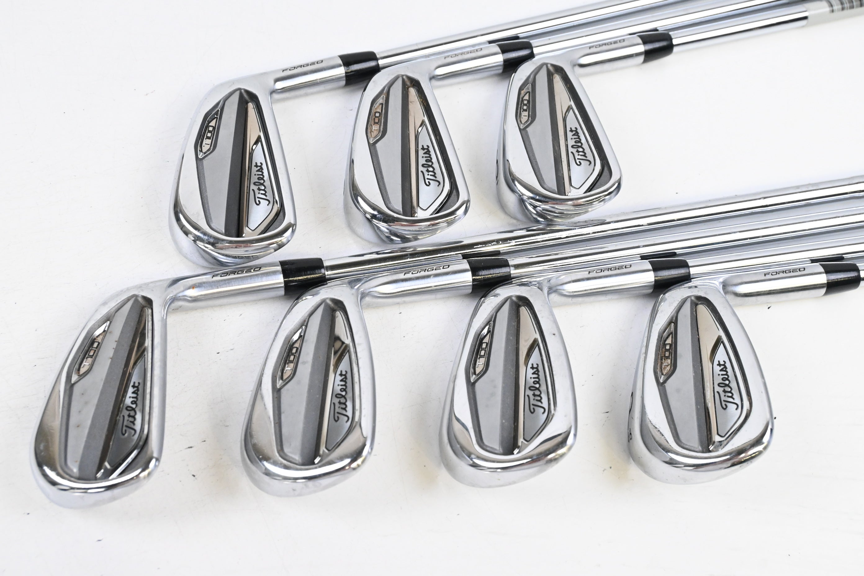Titleist T100 2019 Irons / 4-PW / Stiff Flex AMT S300 Tour White Shafts