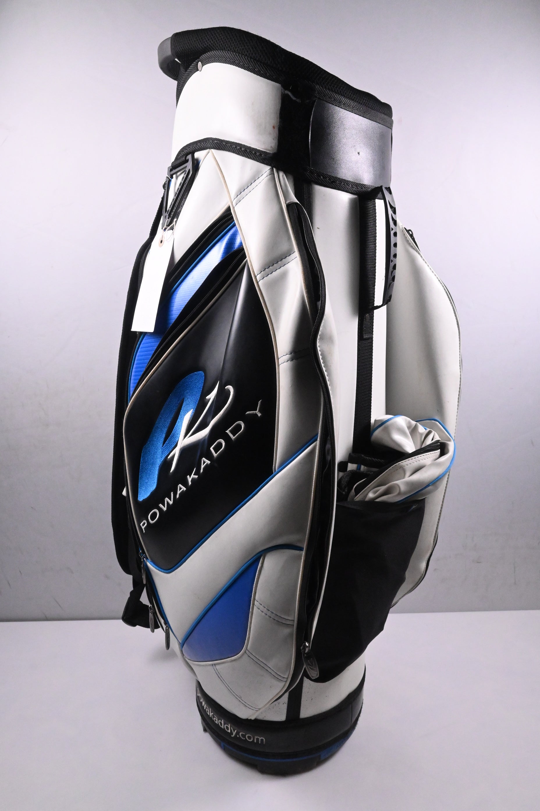 Powakaddy Cart Bag / 14-Way Divider / White, Black