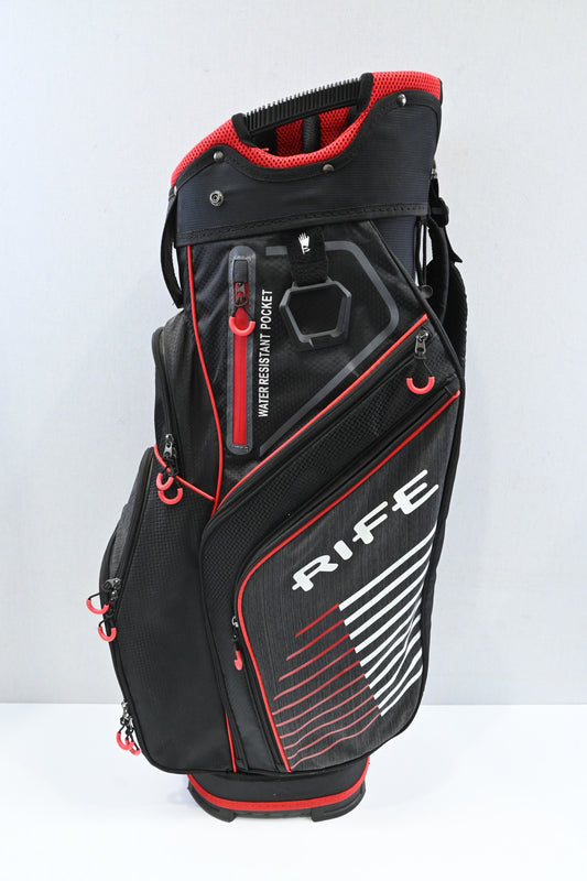 Rife Cart Bag / 14-Way Divider / Black, Red