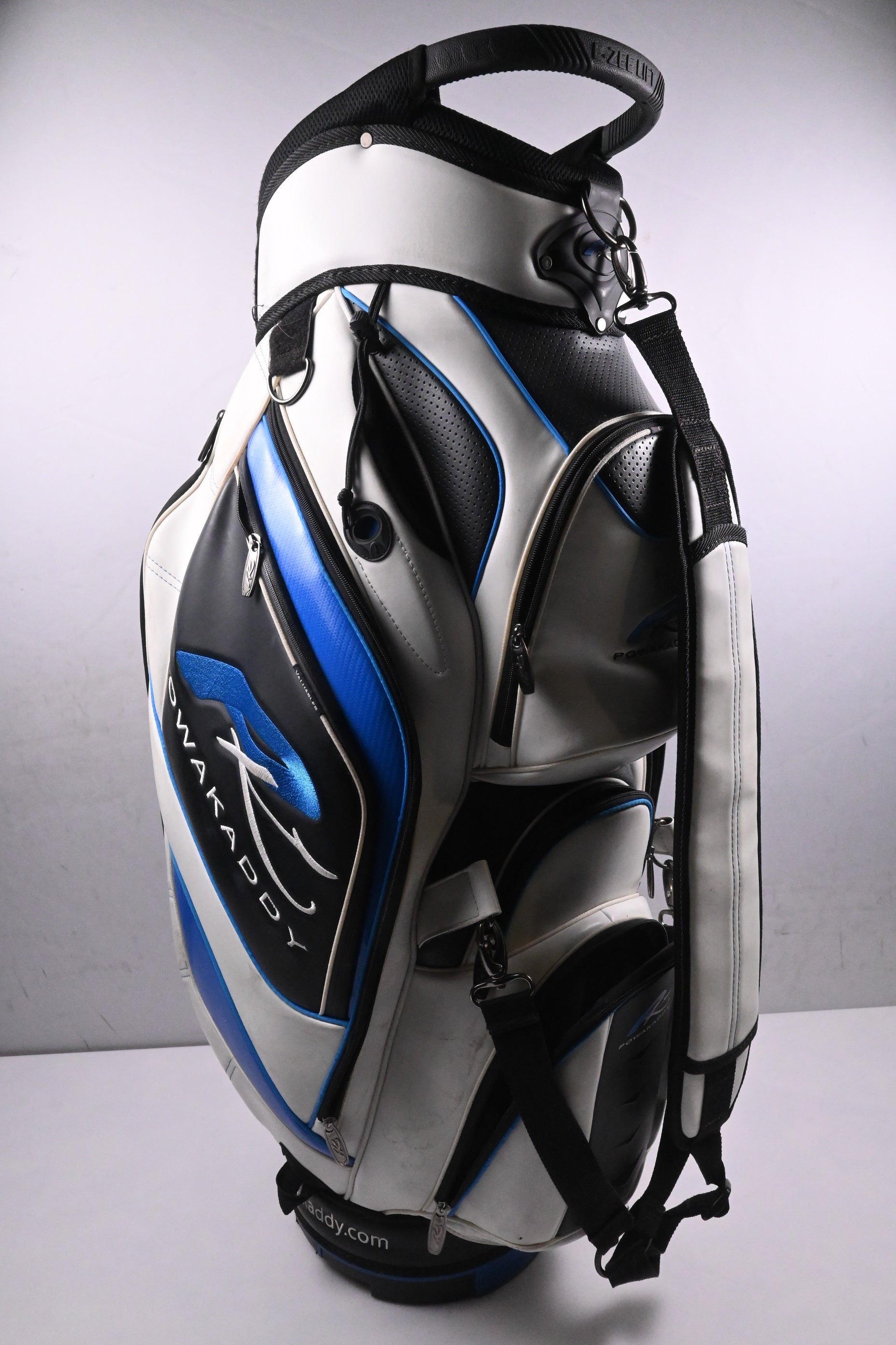 Powakaddy Cart Bag / 14-Way Divider / White, Black