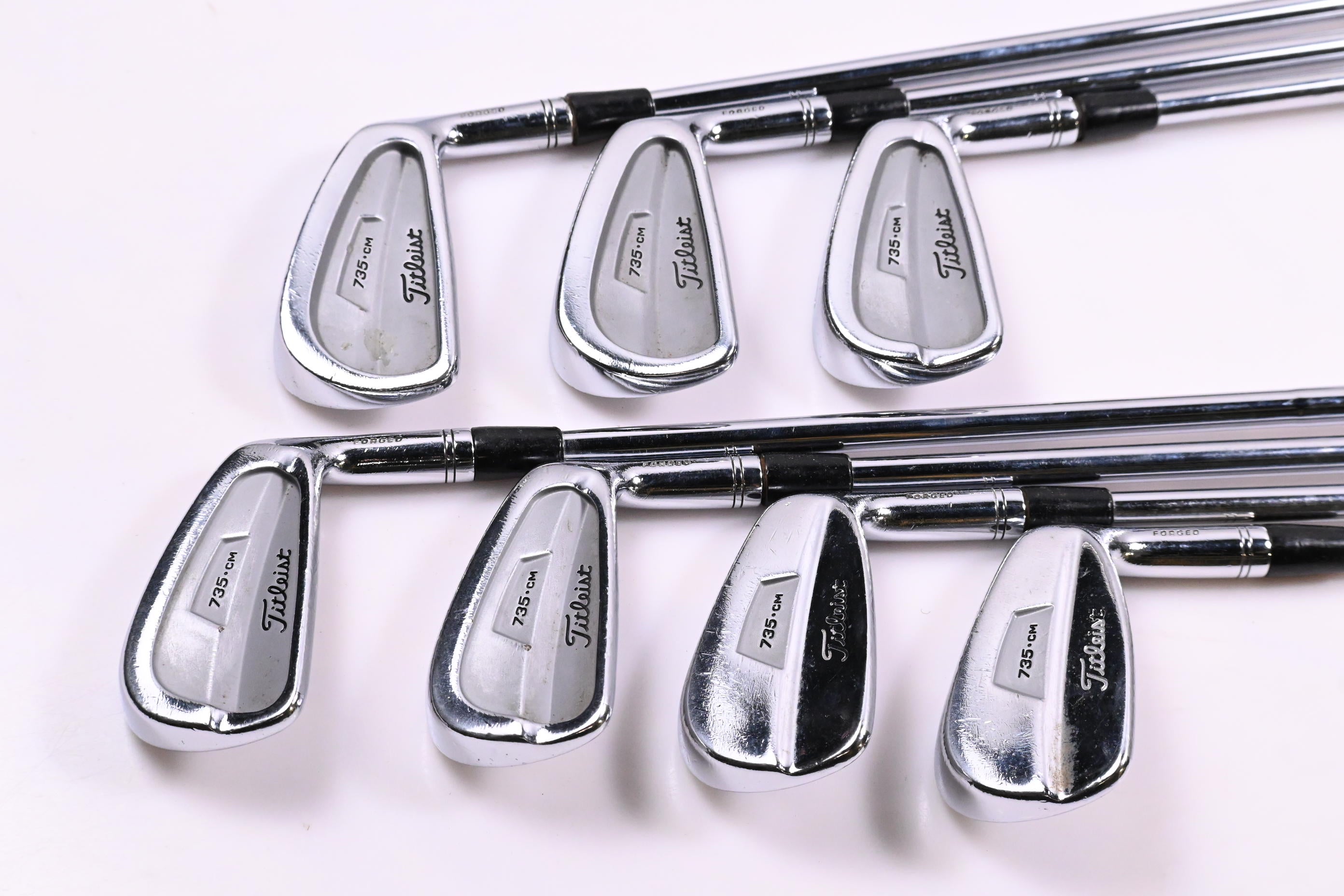 Titleist 735.CM Irons / 3-9i / Stiff Flex Dynamic Gold S300 Shafts