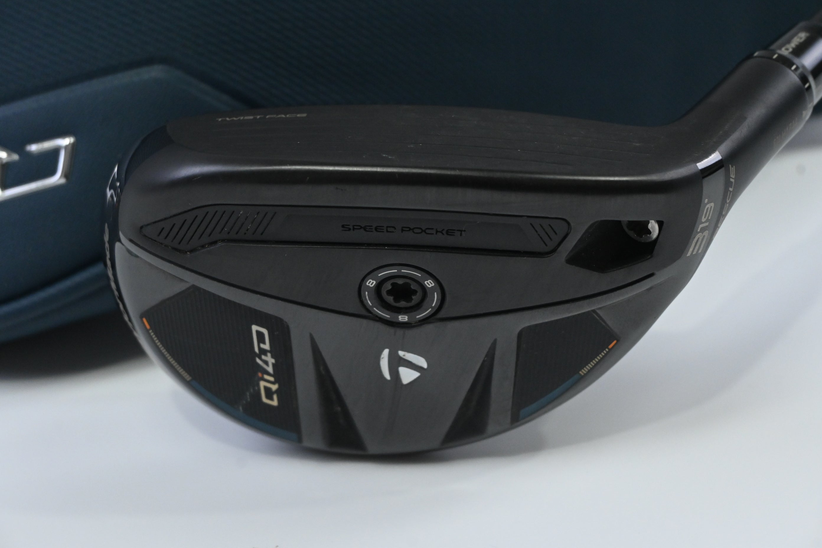Taylormade Qi4D #3 Hybrid / 19 Degree / Stiff Flex KBS Reax White 75 Shaft