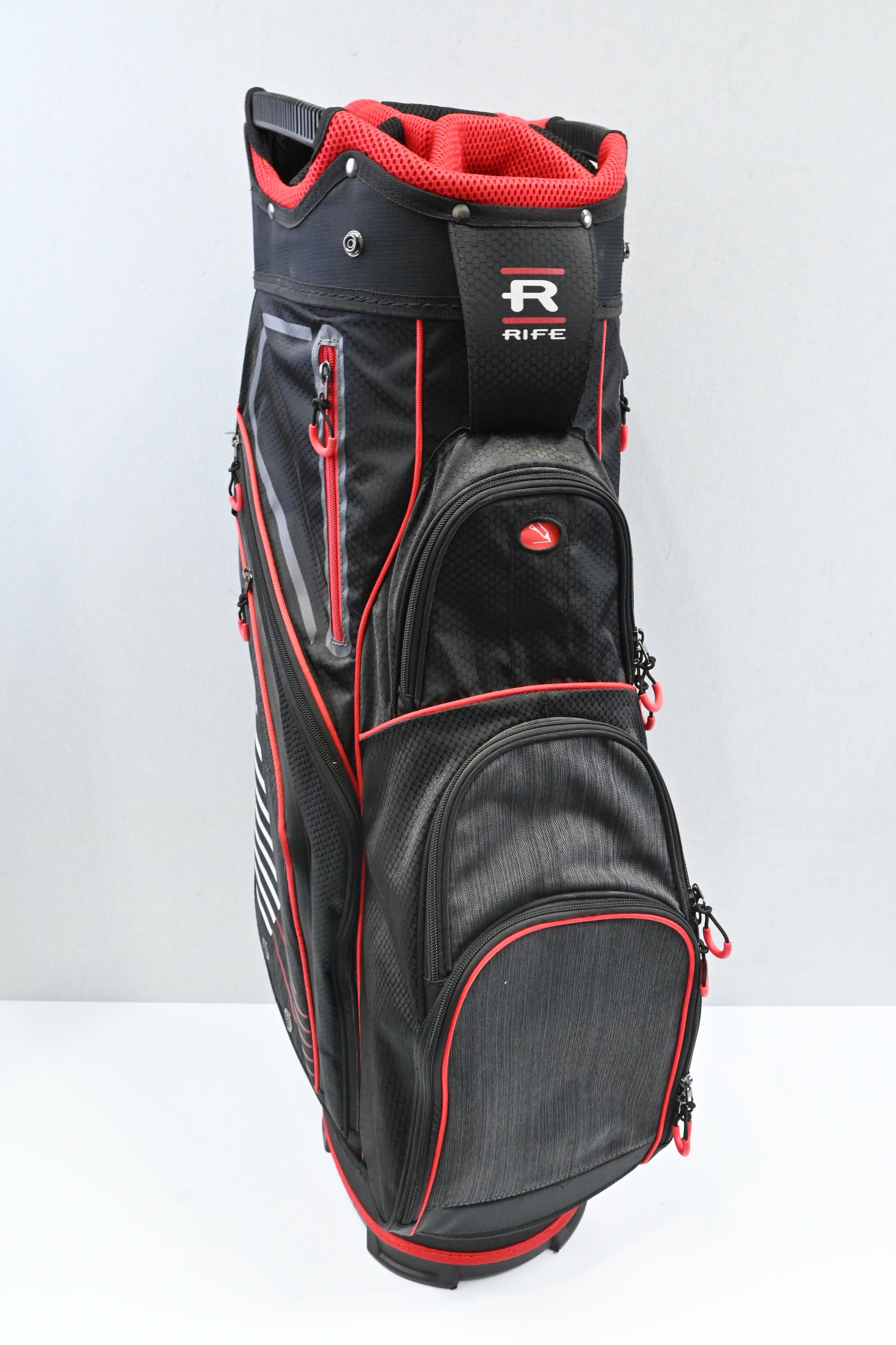 Rife Cart Bag / 14-Way Divider / Black, Red