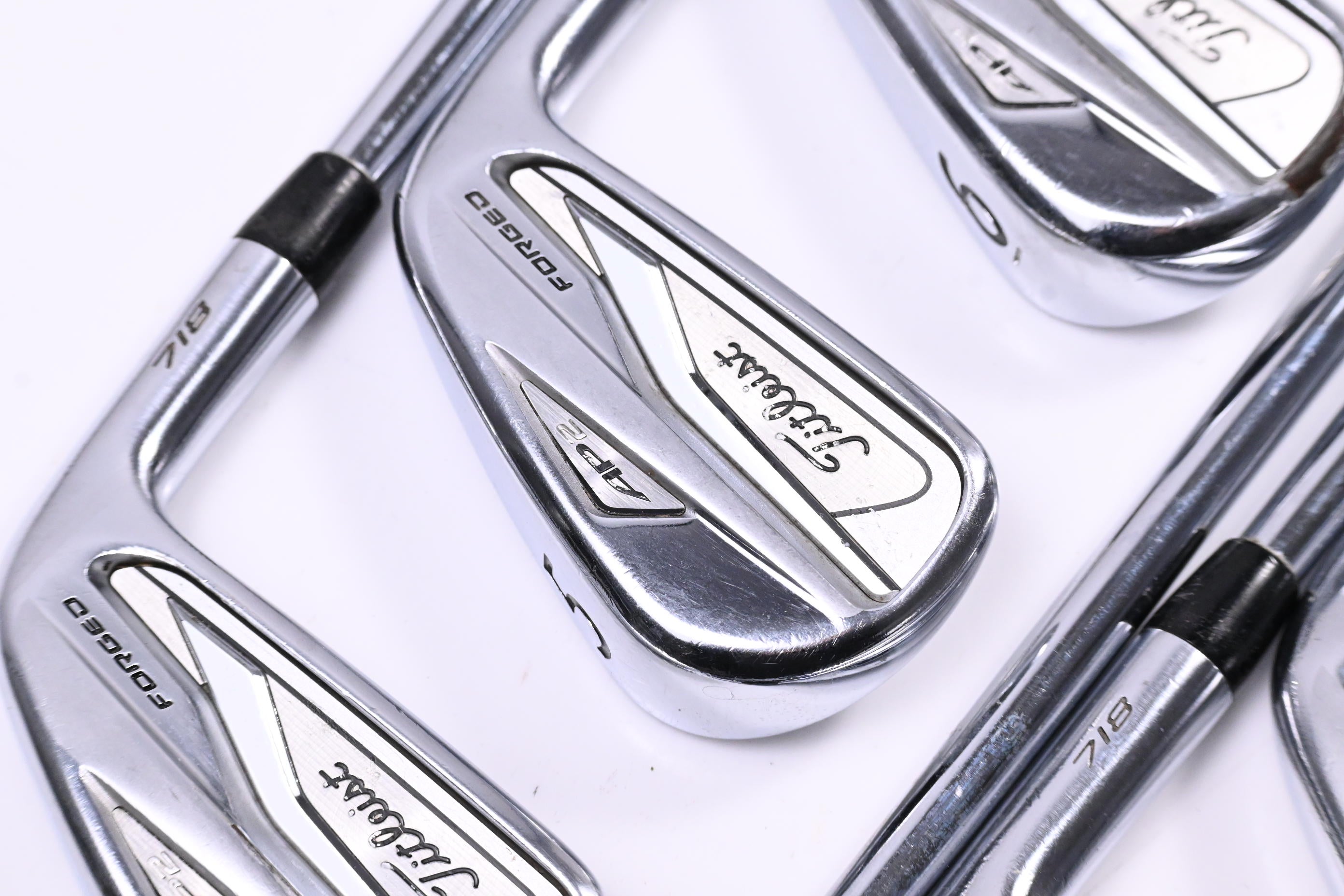 Titleist 718 AP2 Irons / 4-PW / Stiff Flex AMT Tour White S300 Shafts