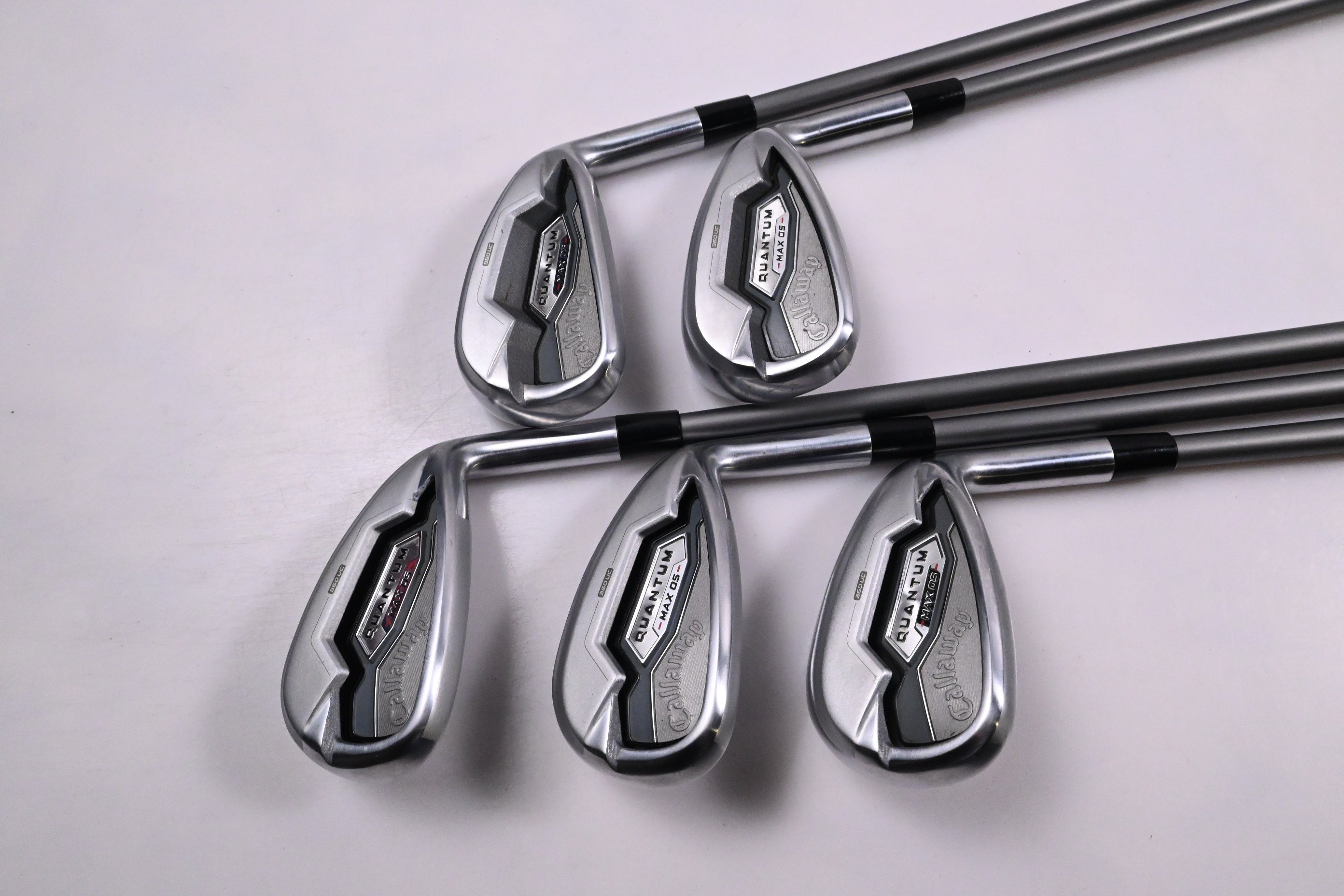 Callaway Quantum Max OS Irons / 7-PW+AW / Regular Flex Denali Frost Silver 60