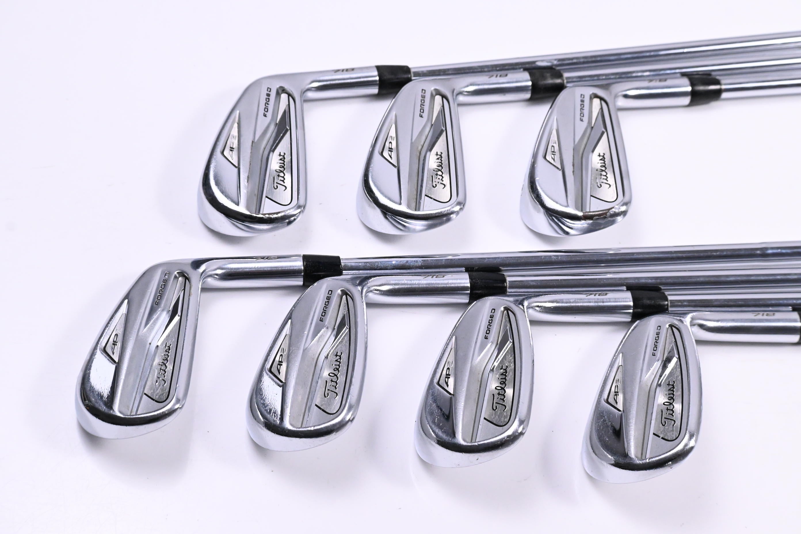 Titleist 718 AP2 Irons / 4-PW / Stiff Flex AMT Tour White S300 Shafts