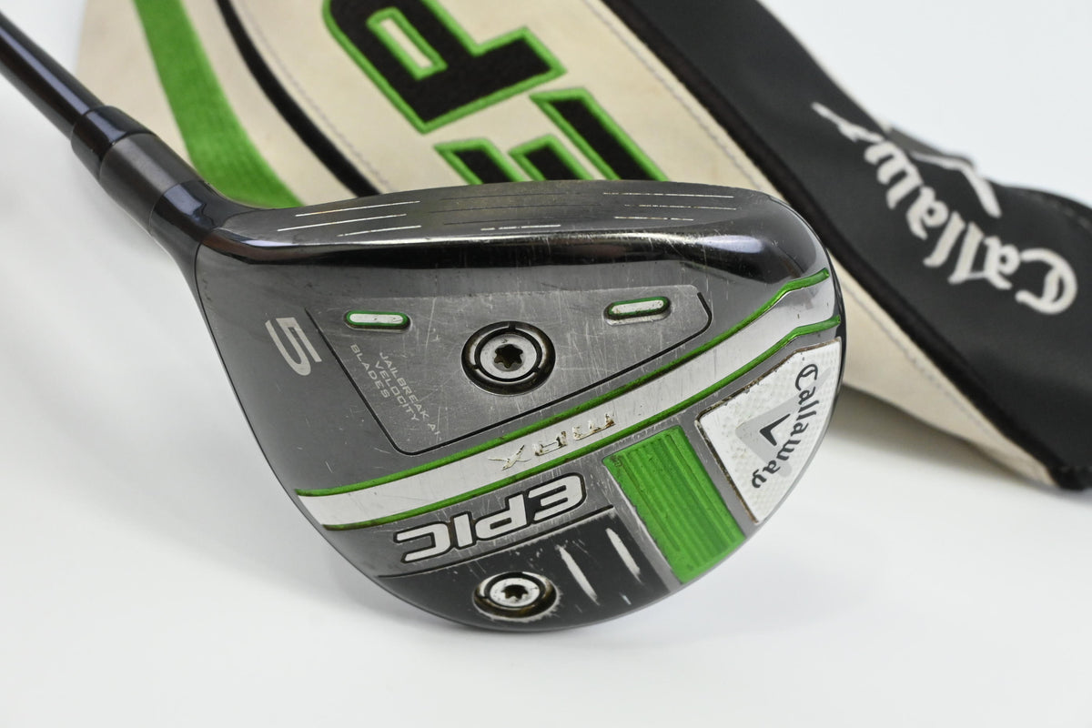 Left Hand Callaway Epic Max #5 Wood / 18 Degree / Stiff Flex HZRDUS Smoke Black