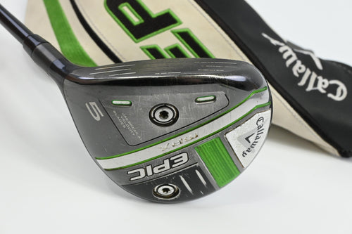 Left Hand Callaway Epic Max #5 Wood / 18 Degree / Stiff Flex HZRDUS Smoke Black