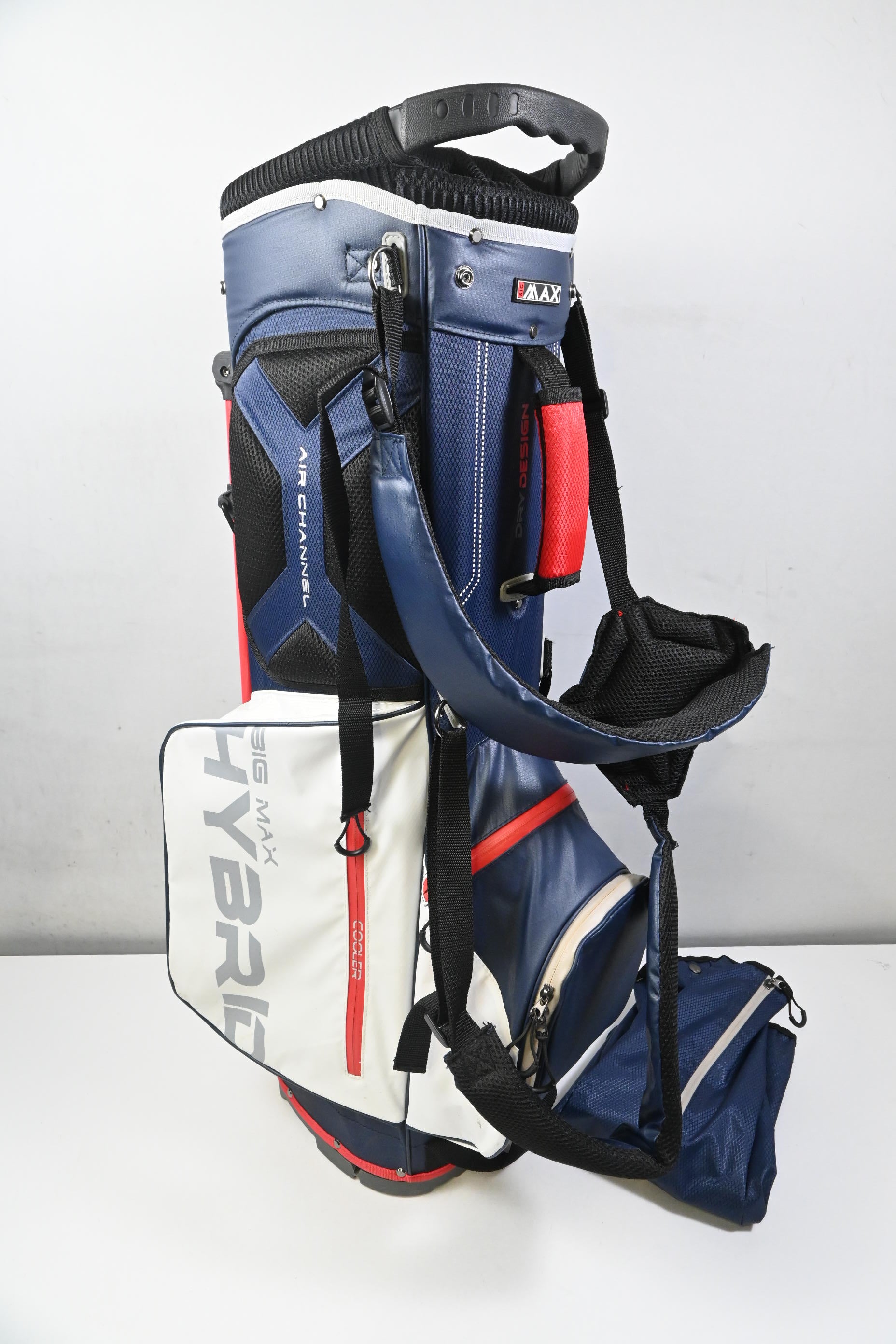Big Max Hybrid Stand Bag / 14-Way Divider / Blue, White & Red