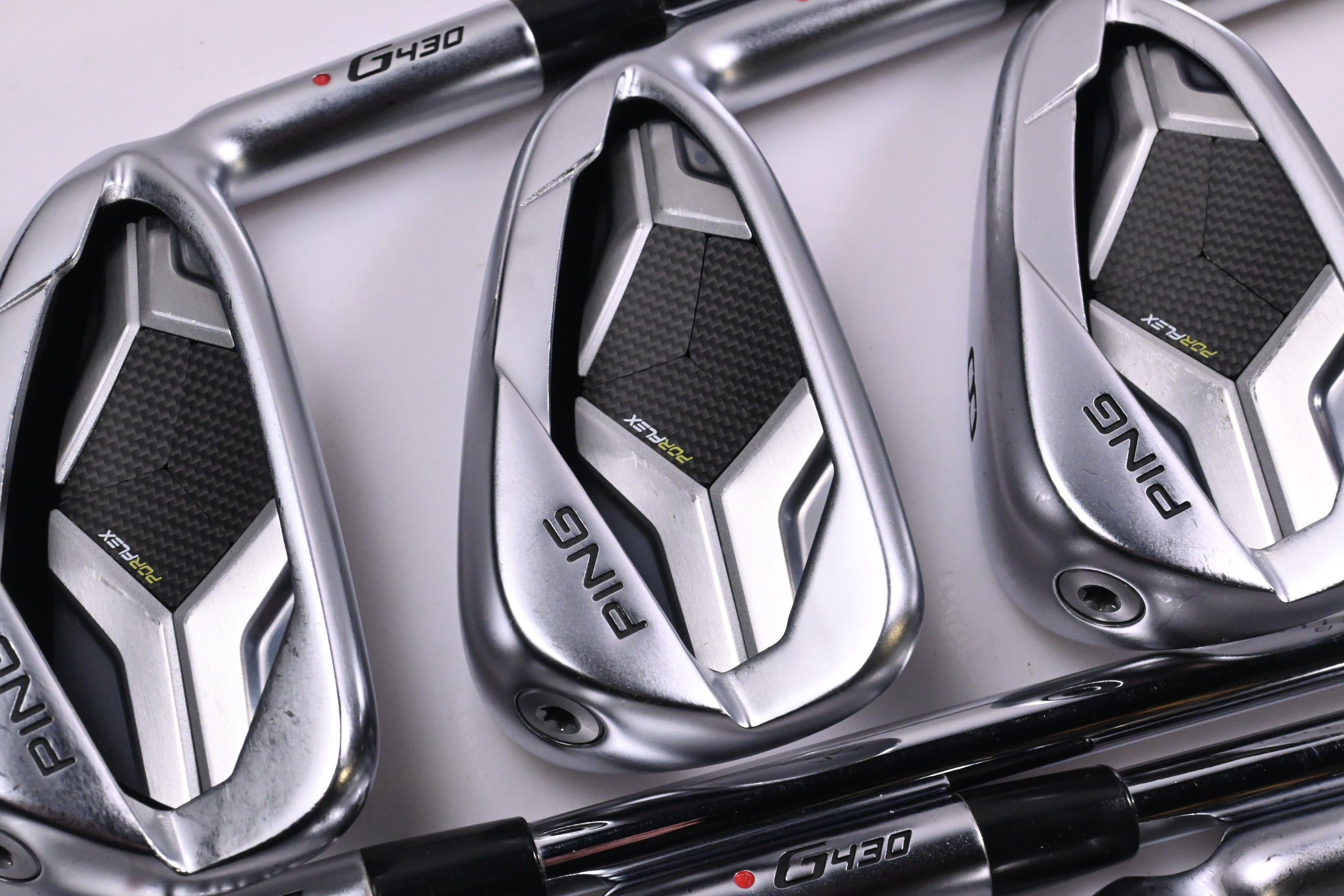 Ping G430 Irons / 6-PW+50°+58° / Red Dot / Regular Flex Ping AWT 2.0 Shafts