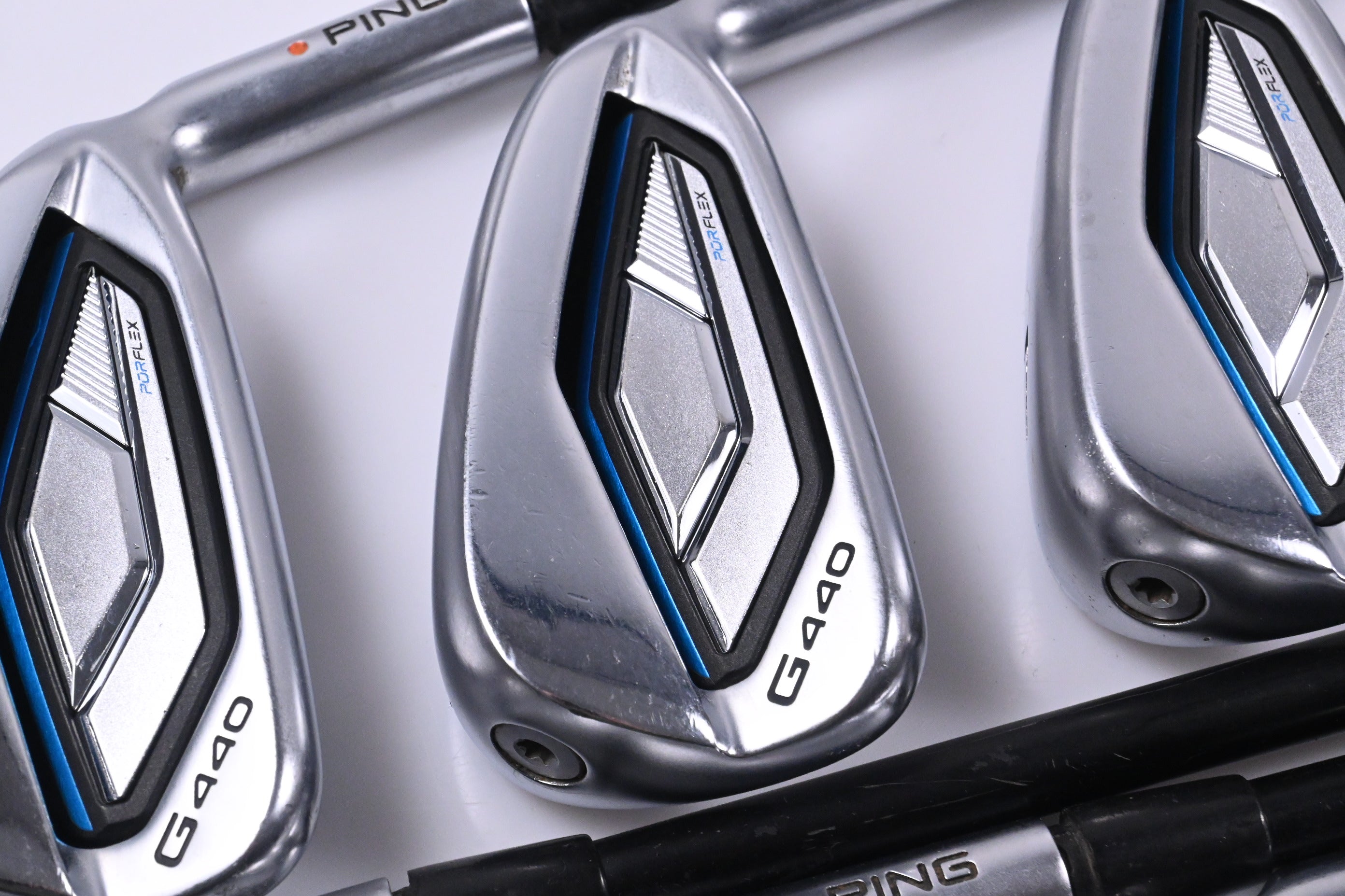 Ping G440 Irons / 5-PW+GW / Orange Dot / Regular Flex Ping Alta CB Blue Shafts