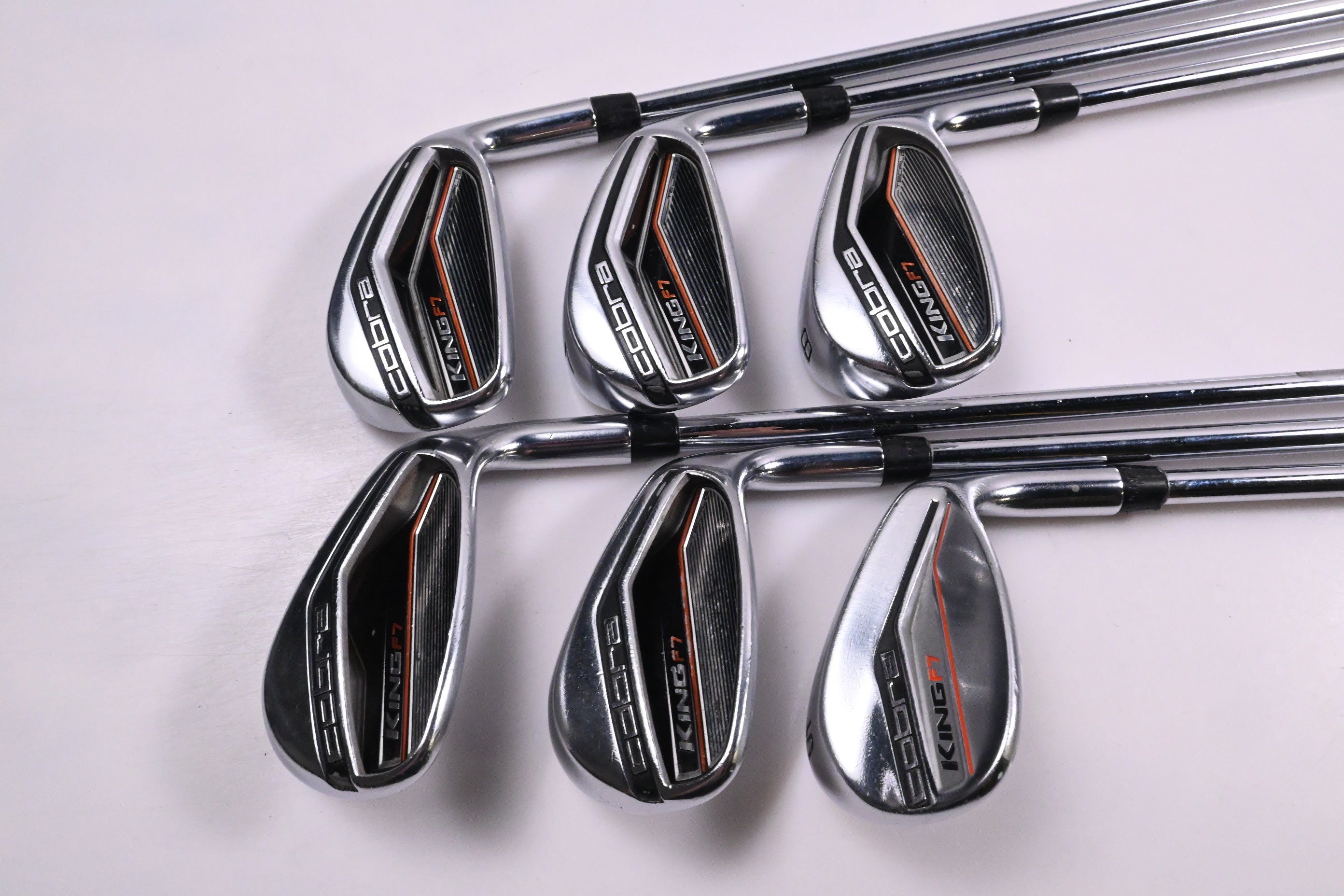 Cobra King F7 Irons / 6-PW+SW / Regular Flex Cobra Shafts